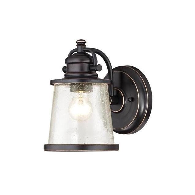 Westinghouse Emma Jane 1-Light Amber Bronze Outdoor Wall Lantern