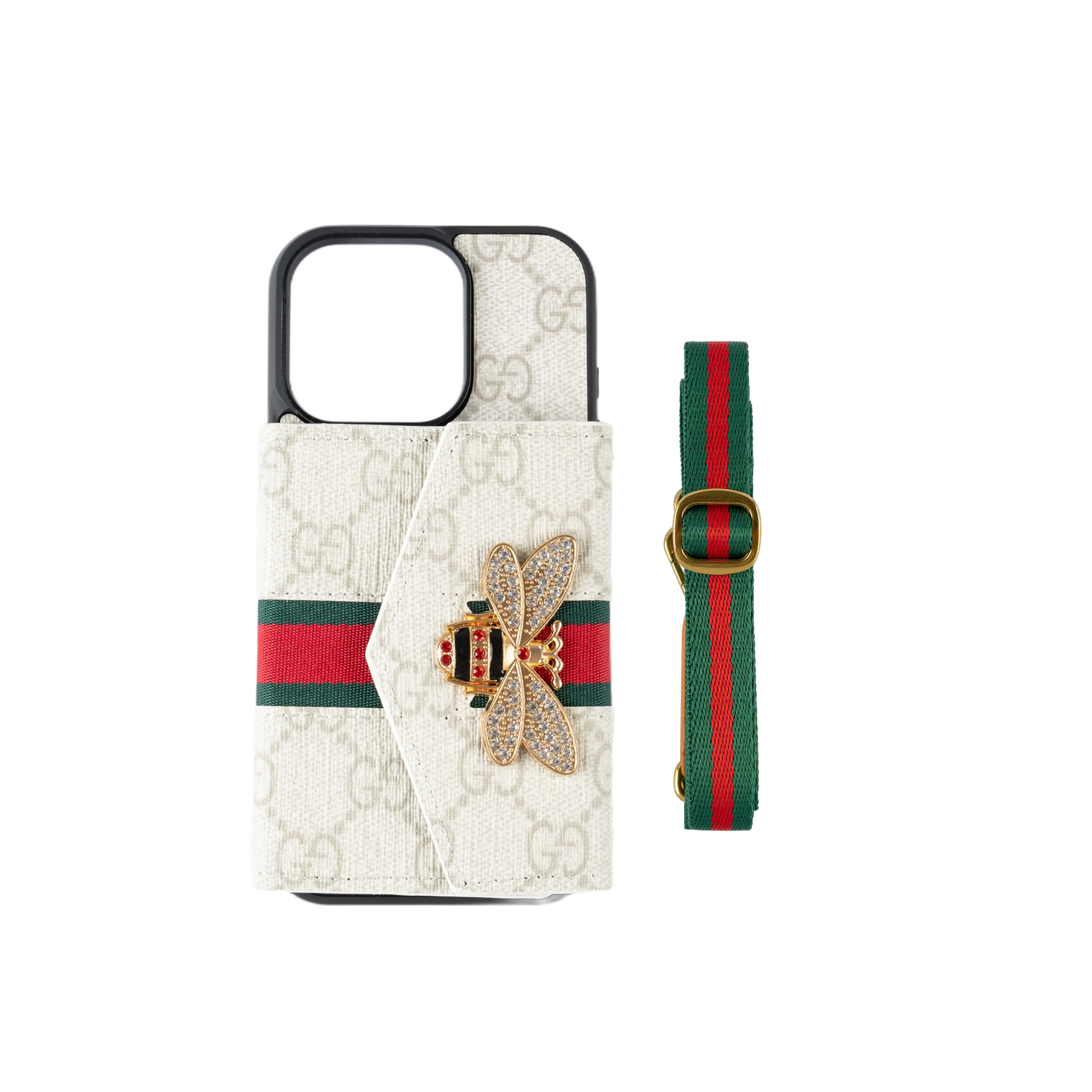 GG Advanced Crossbody iPhone Case with Card Holder & Shoulder Strap - Wholesale & Influencer