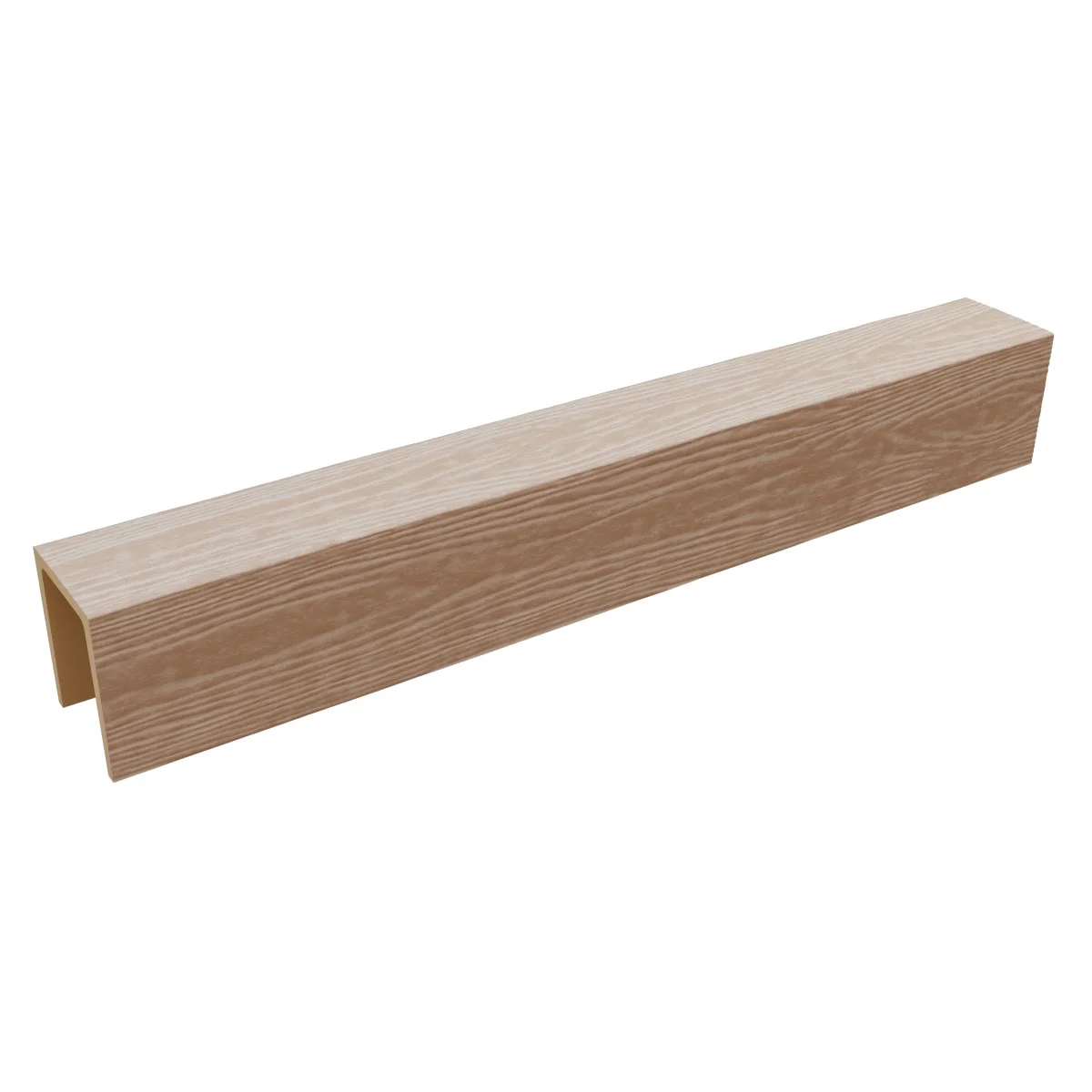 Ekena Millwork 3 1/2"W x 3 1/2"H x 120"L 3-Sided (U-Beam) Mena HeritageTimber Faux Wood Ceiling Beam, Kona Brown - Image 42
