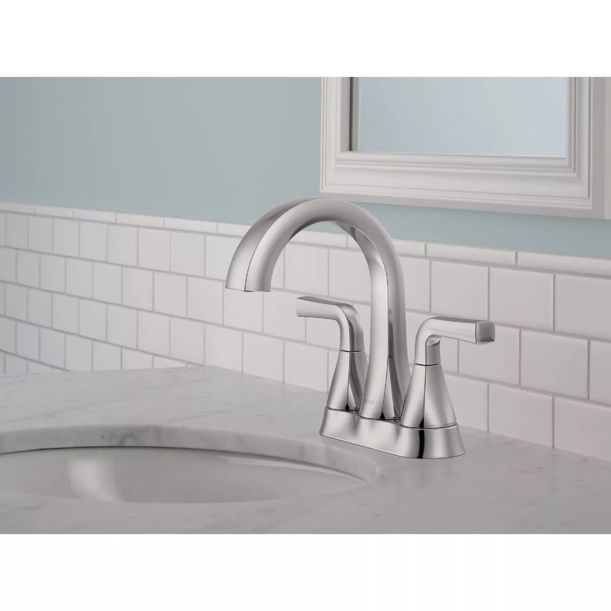 Delta Dallace Chrome 2-Handle Centerset Bathroom Faucet