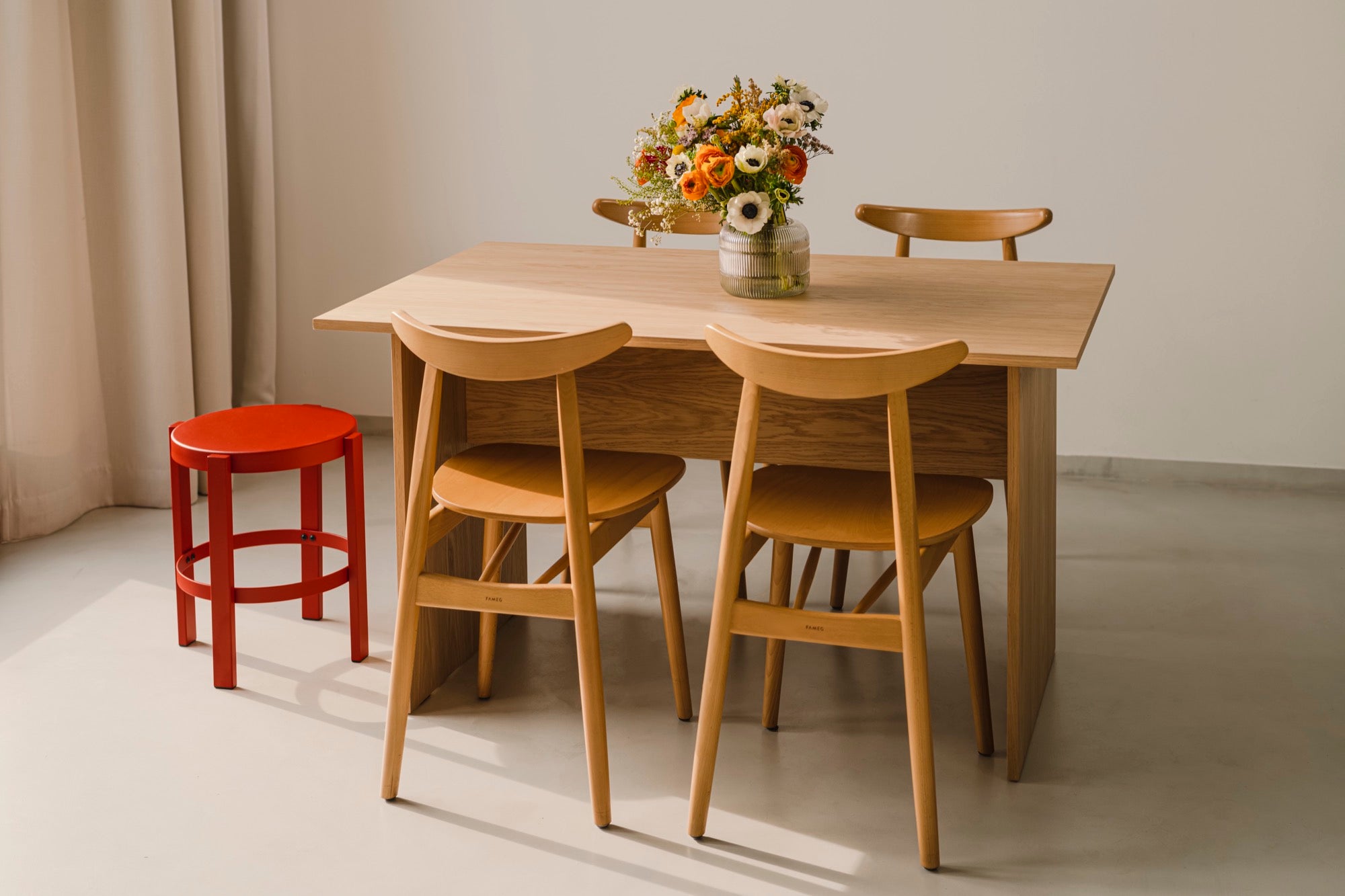 noo.ma HETT Eettafel - 130 cm - Oak