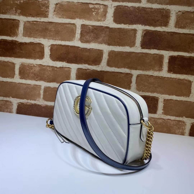 Replica Gucci Gg Marmont Small Shoulder Bag 447632 White1:1High-quality replica