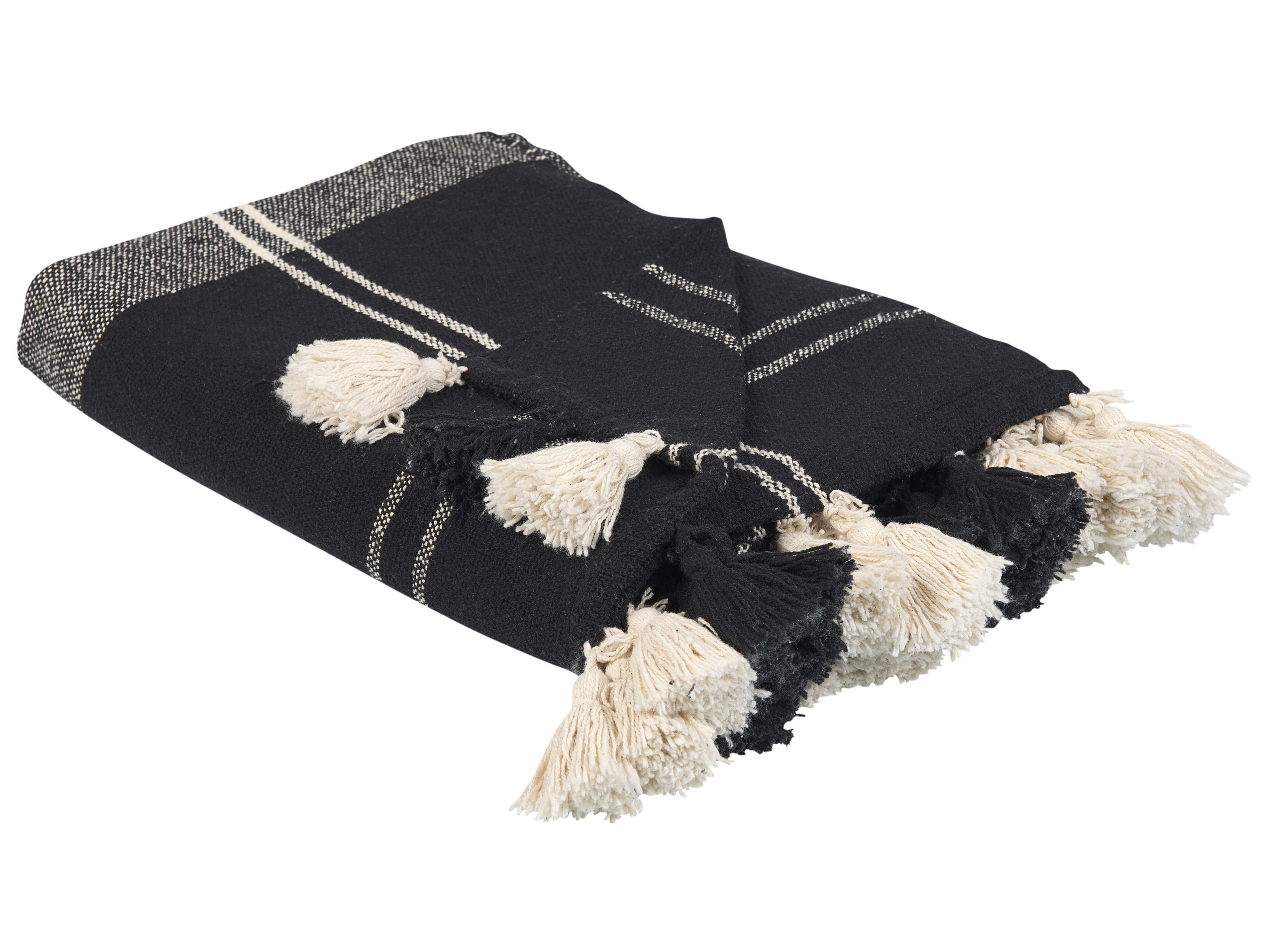 Blanket KULAC Cotton 130 x 170 cm Black