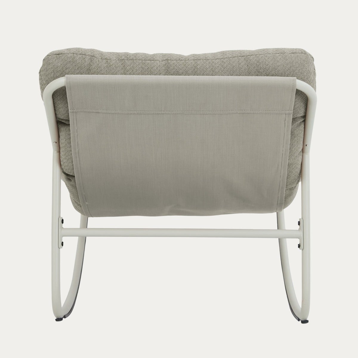 Fotel bujany TIVOLI beżowy z beżowymi poduszkami 65x102x75,5 cm