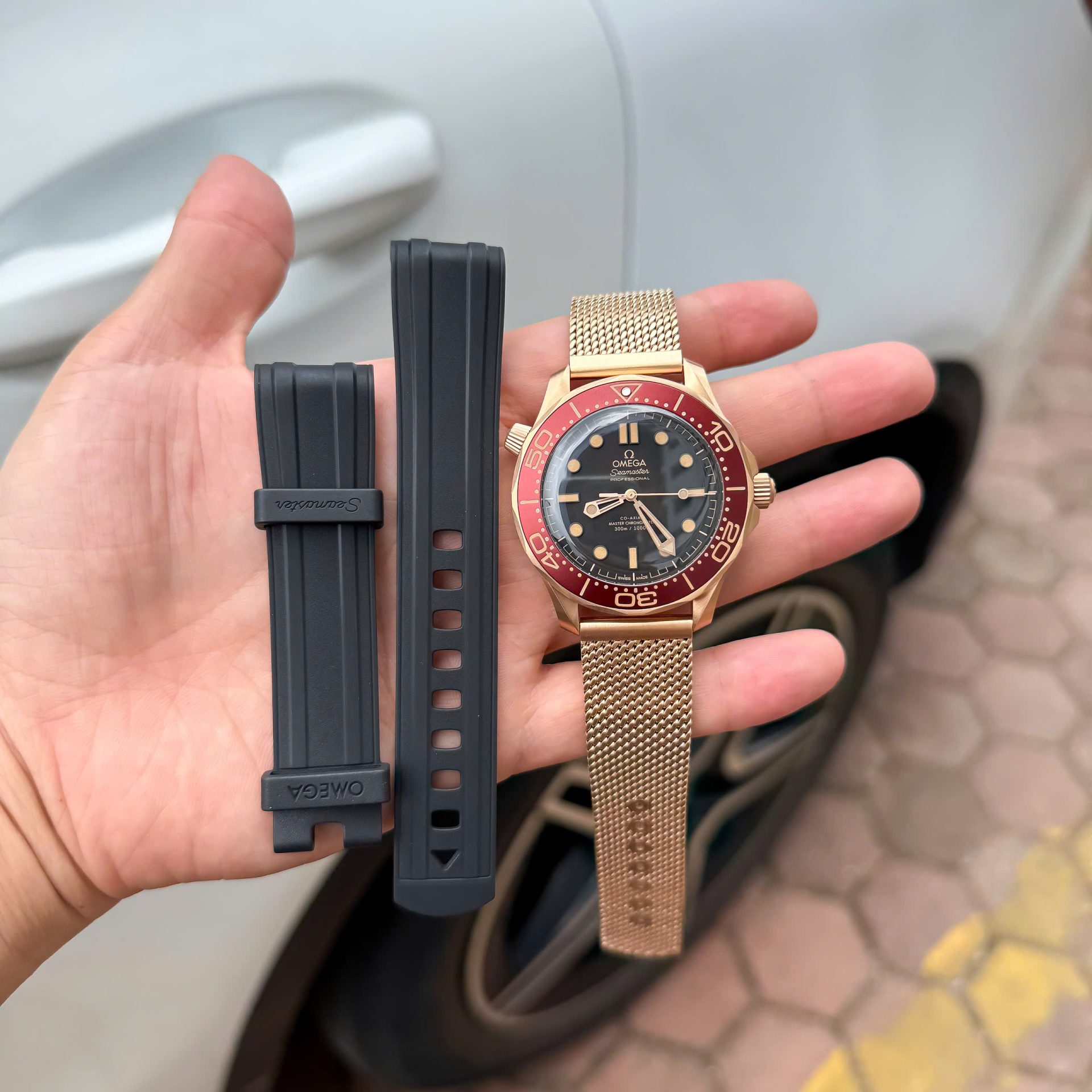 Omega Replica 11 Watch Seamaster Diver 300M Bronze Gold VS Factory 42mm - Elite Watch Atelier