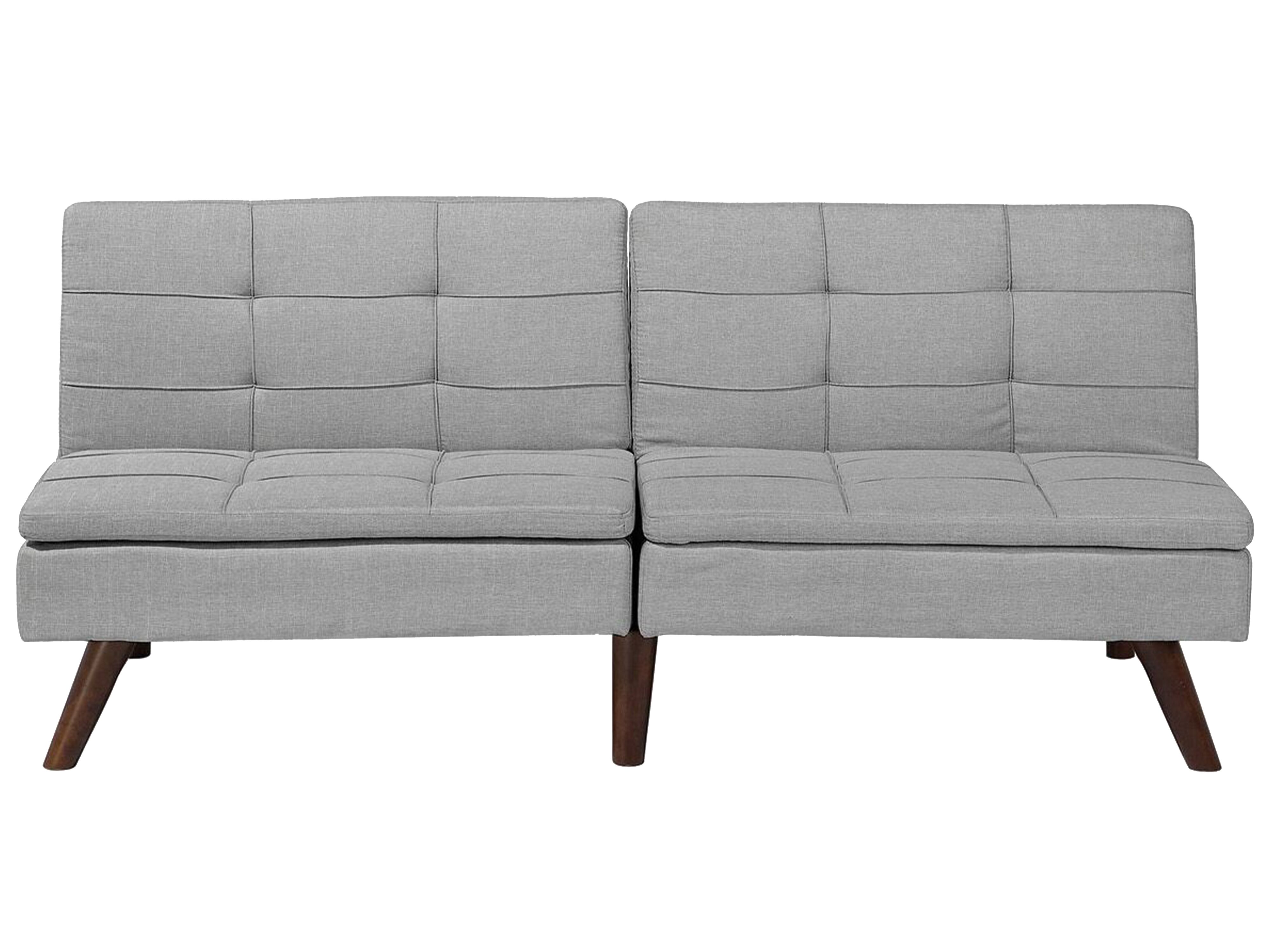 Sofa Bed 3 Seater RONNE Fabric Light Grey