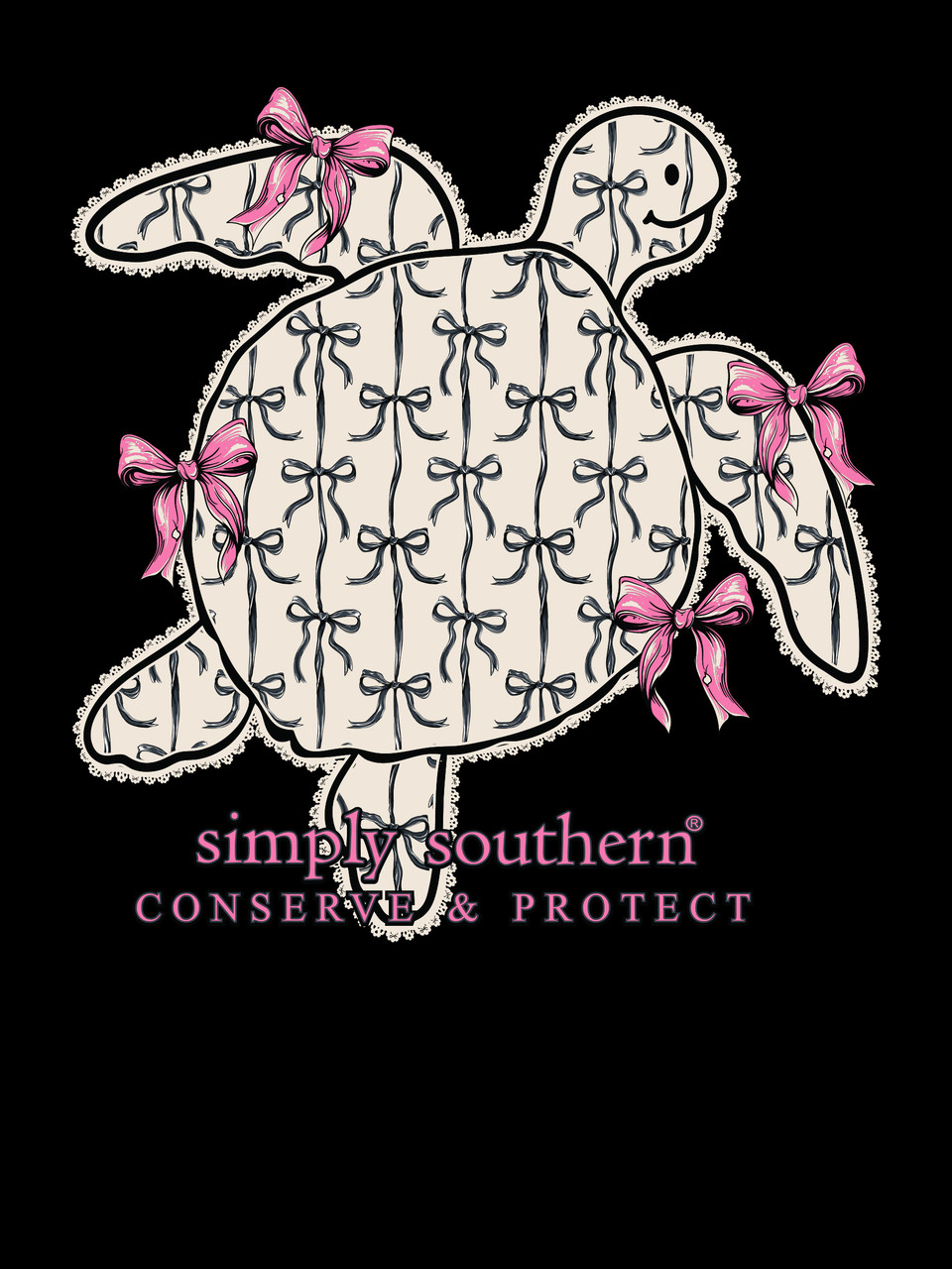 YTH-LS-TRACKT4-RIBBON-BLK - Simply Southern Outlet