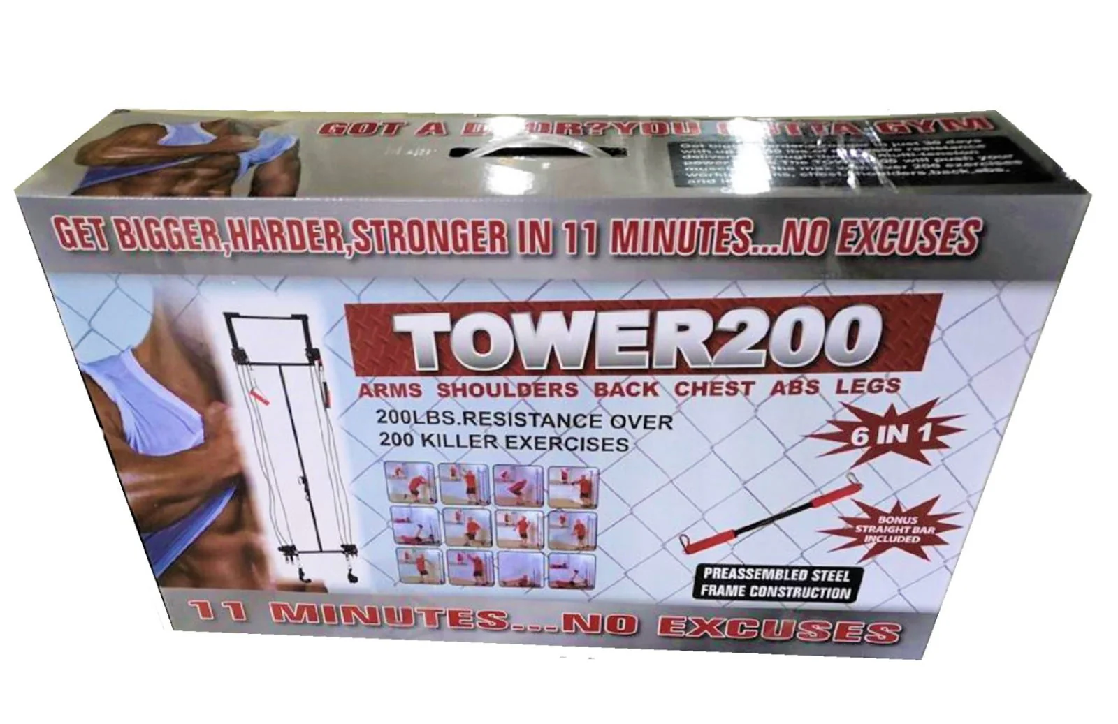 Tower 200 Complete Door Gym Body Workout Fitness - Image 16