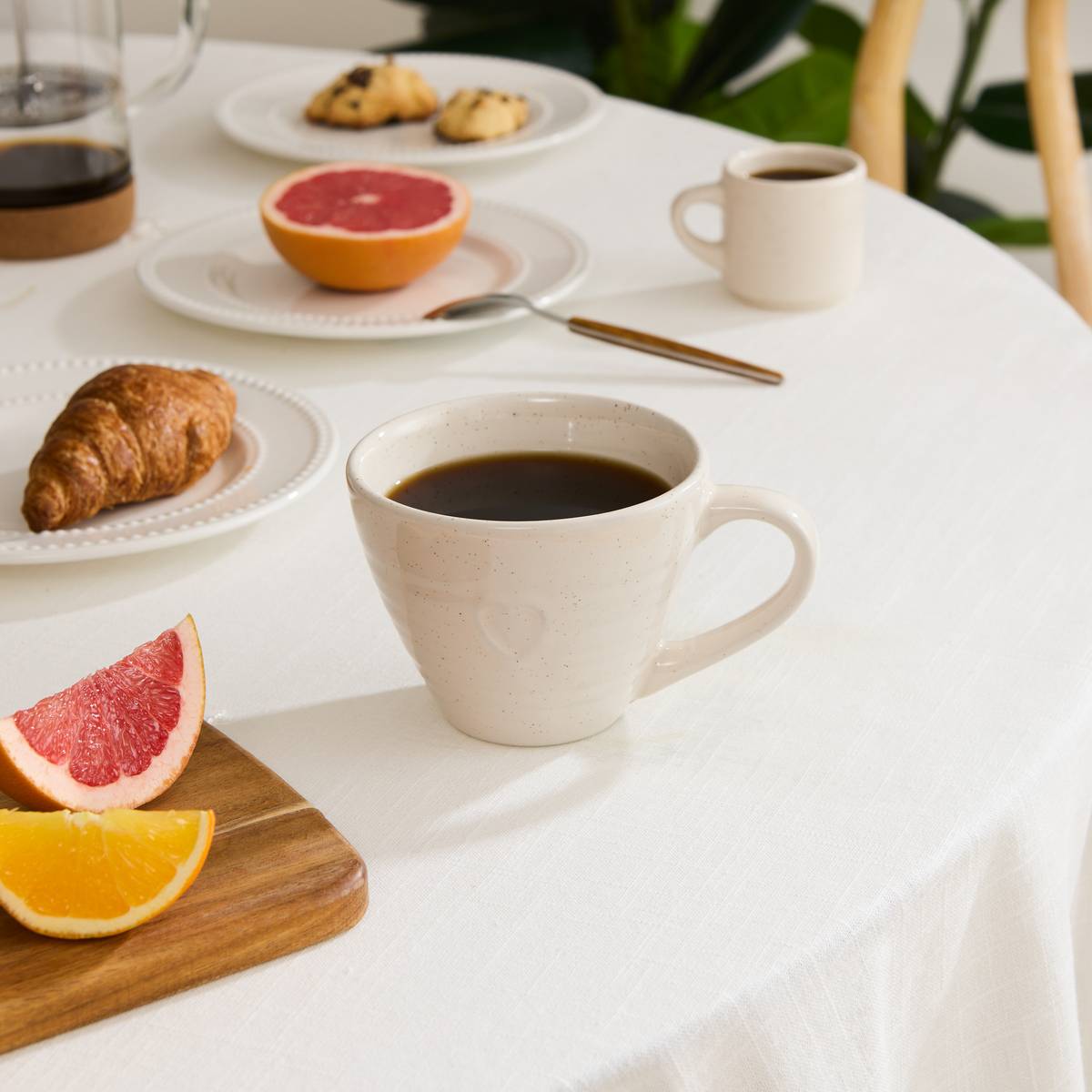 Mug "Adele" 380 ml, stoneware (ceramic), Warm White