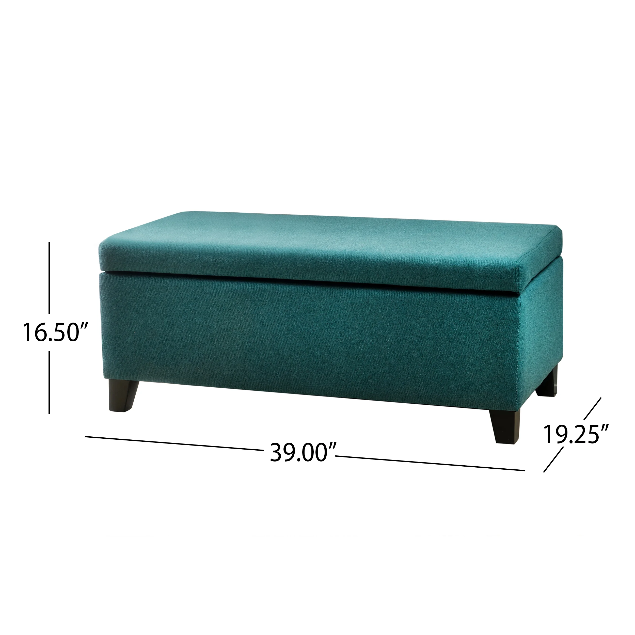 Noble House Hampton Contemporary Fabric Upholstered Storage Ottoman, White and Blue Floral - Image 63