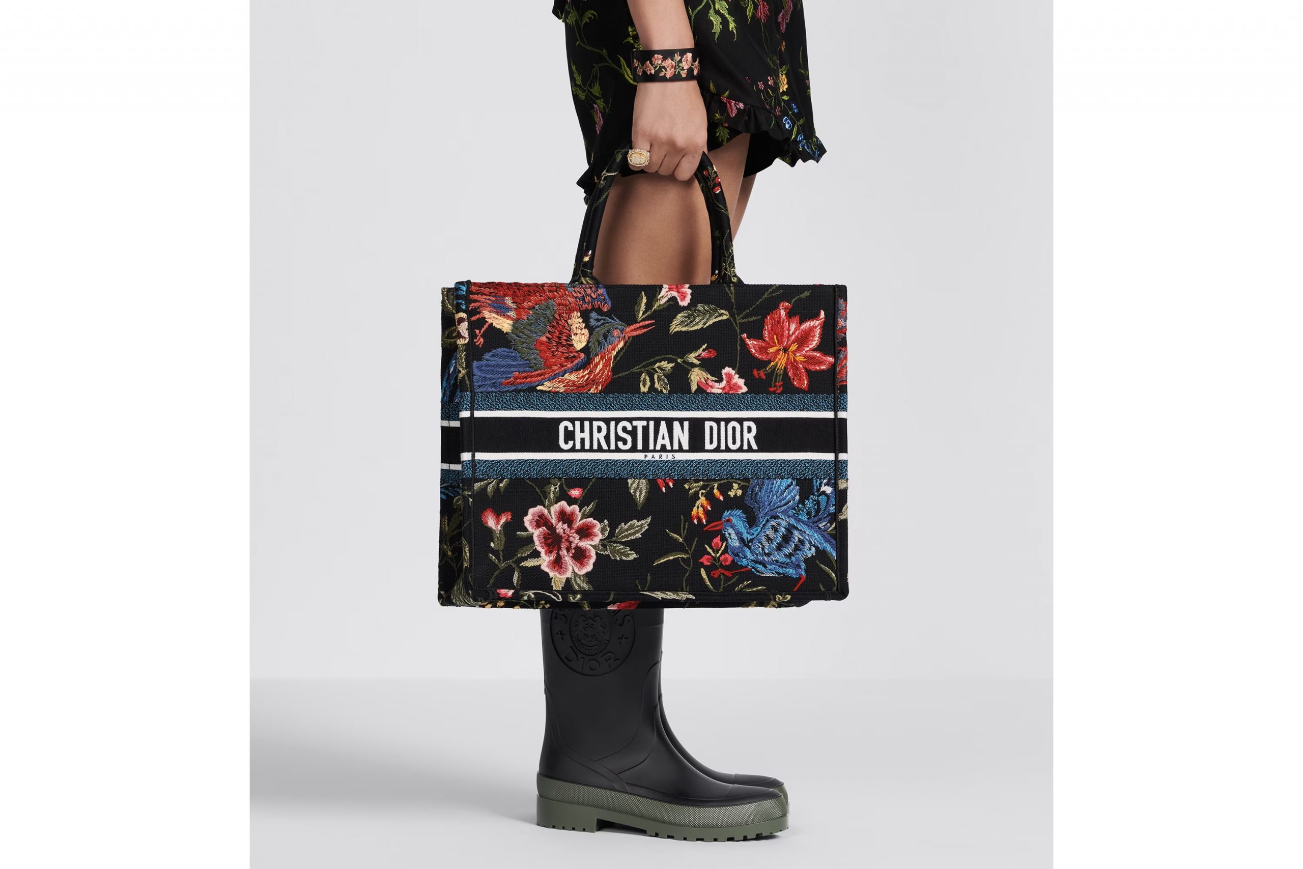 Large Dior Book Tote Black Multicolor For Women M1286ZEAO_M911 42cm/16.5 inch1:1High-quality replica