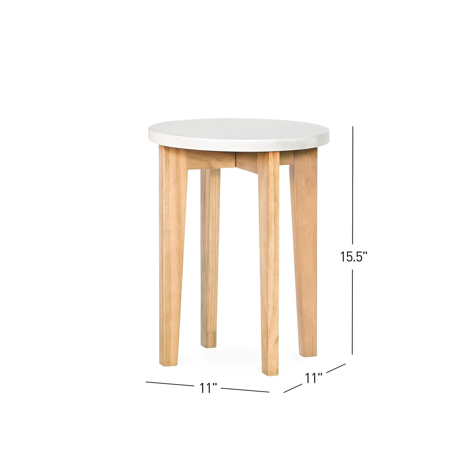 Child Craft Geo Table and Stools Set. Includes Table and 2 Stools. Fun Geometric Design. For Kids Ages 3-6 Years (White/Natural)
