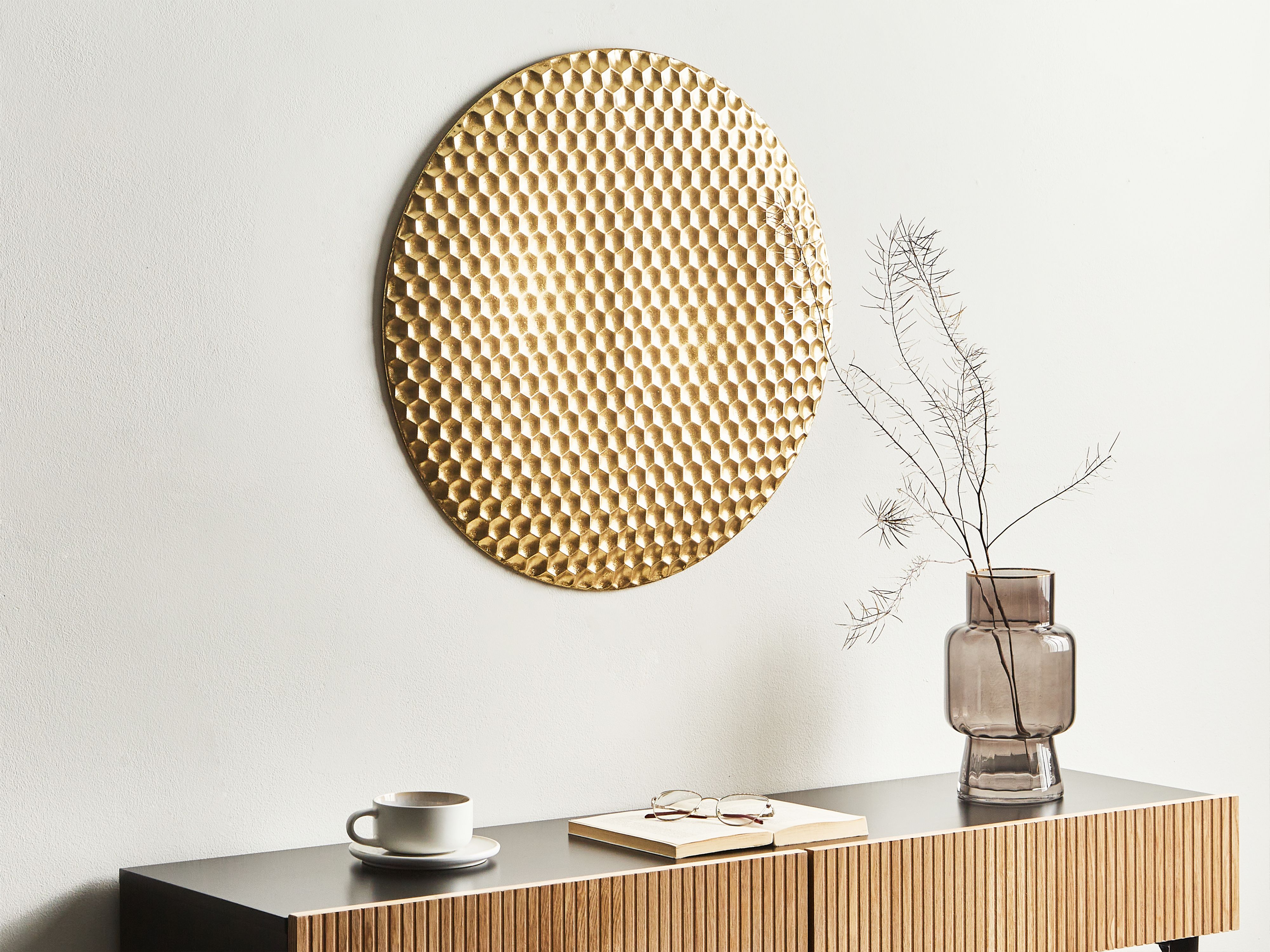 Wall Decor CAMARATE Metal 60 cm Gold