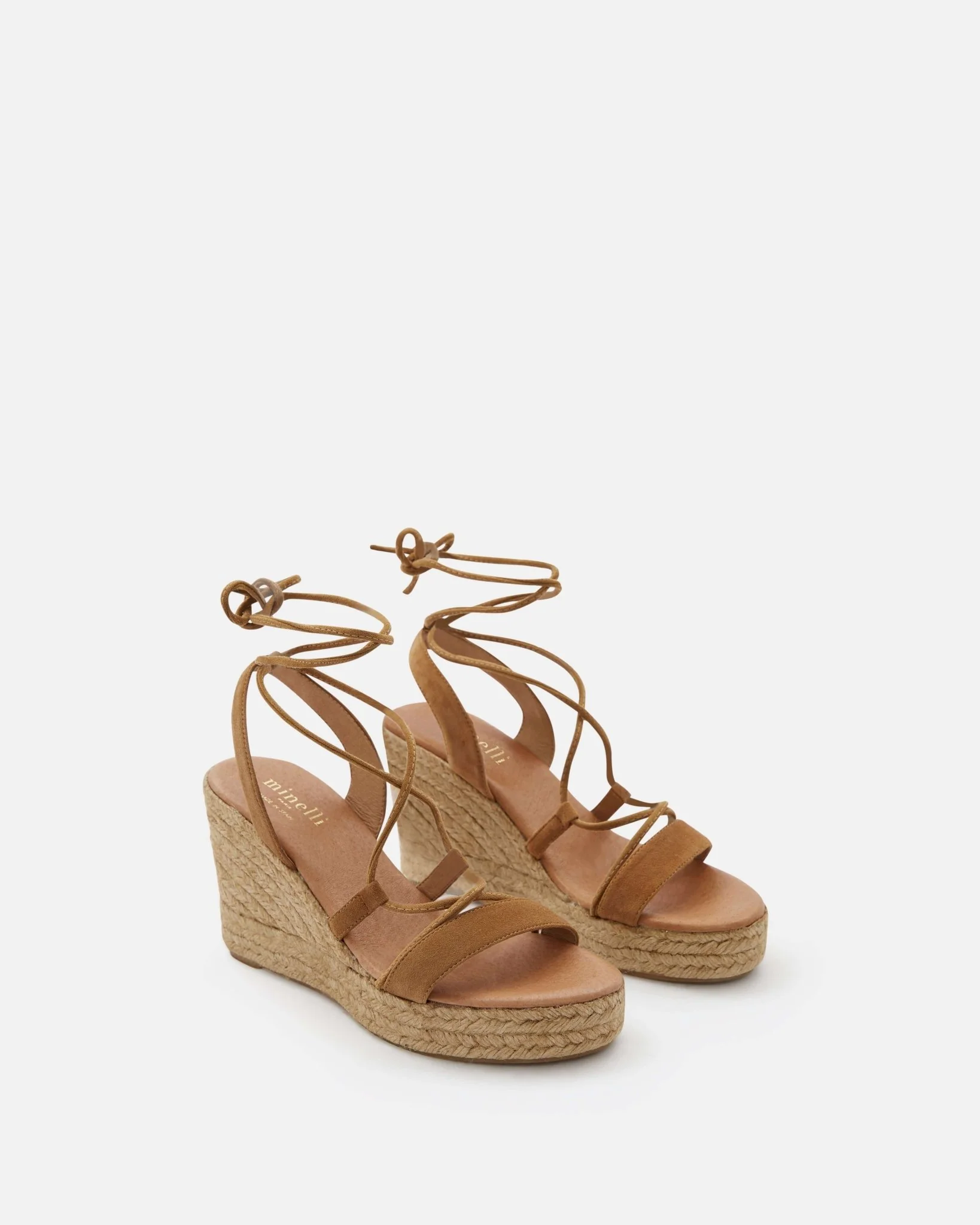 COMPENSÉES PAMIRA/VEL CUIR - Sandales compensées à lacets croisés