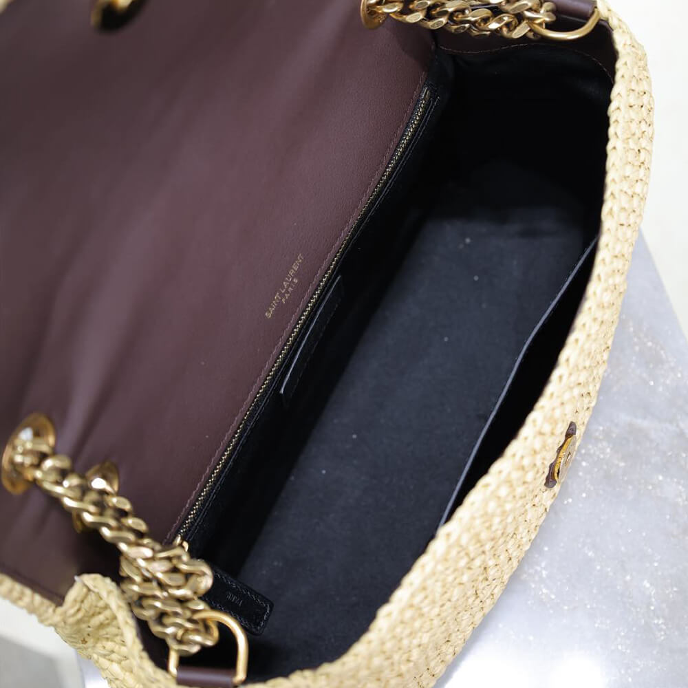 YSL Saint Laurent Niki Chain Medium Bag In Raffia1:1High-quality replica