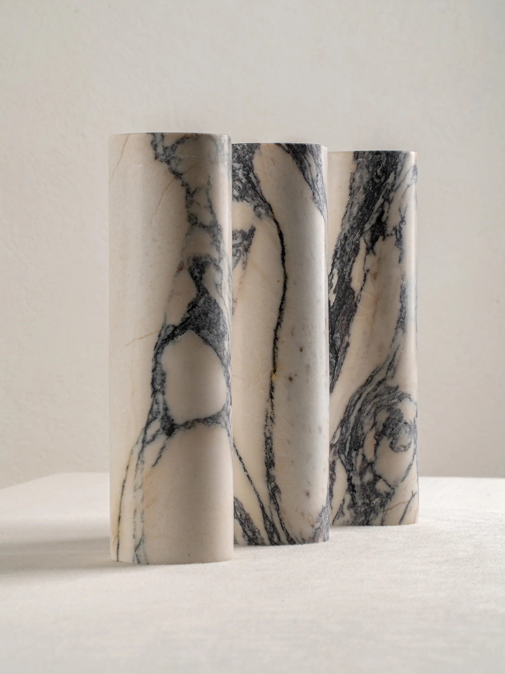 Calla - 2 light Calacatta marble and aged brass wall light