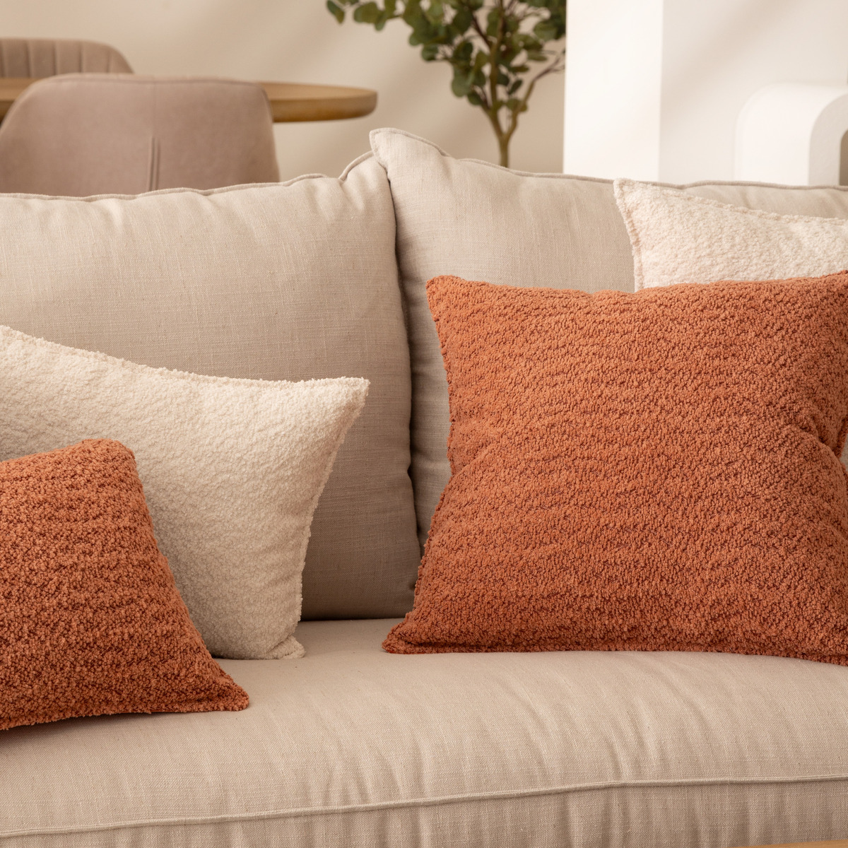 Terry cushion "Saona" Terracotta, 45x45 cm