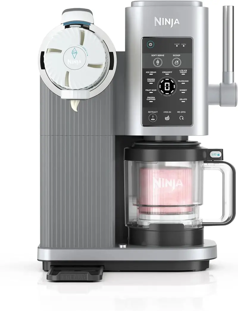 Ninja CREAMi Swirl Ice Cream And Soft Serve Maker, 13 Programs, Two 16oz Pints - NC701
