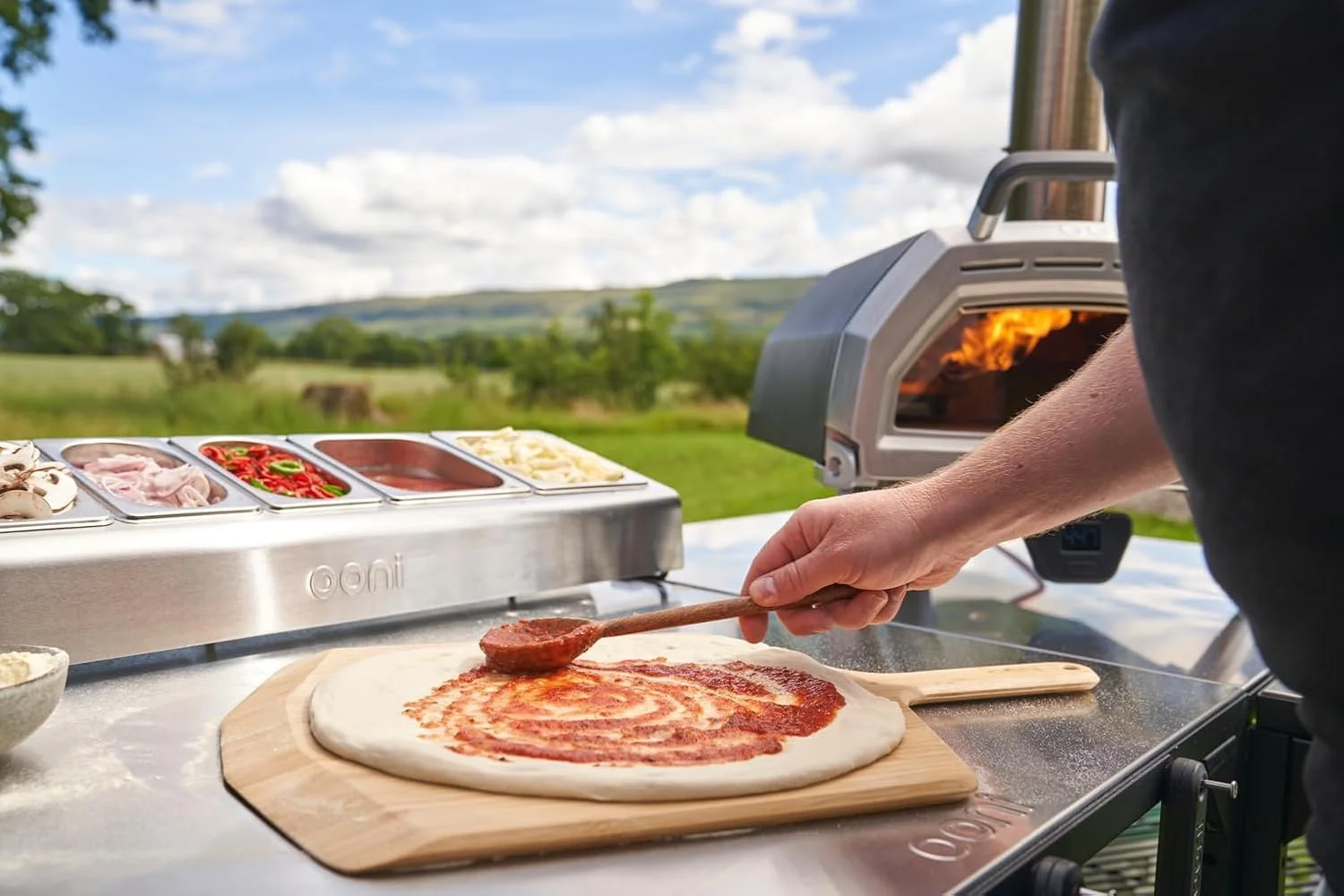 ooni Large Modular Outdoor Table - 31x31x35 Inch Stainless Steel Pizza Oven Stand - Image 6 ooni Large Modular Outdoor Table - 31x31x35 Inch Stainless Steel Pizza Oven Stand - Image 6