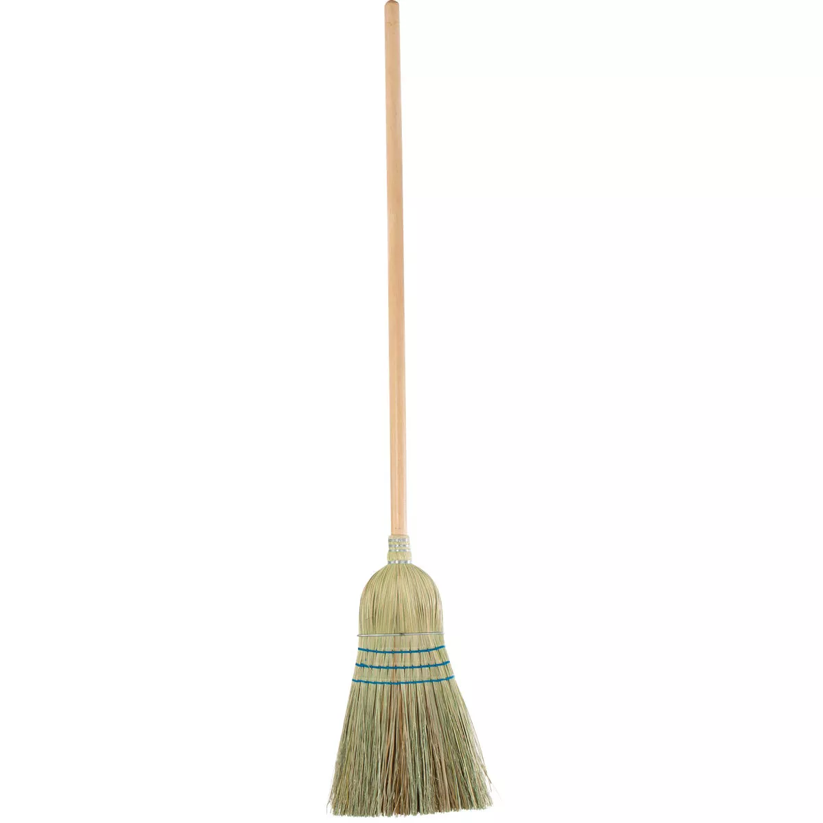 Reynera 13 In. W. x 56.4 In. L. Natural Hardwood Handle Good Quality Corn Broom