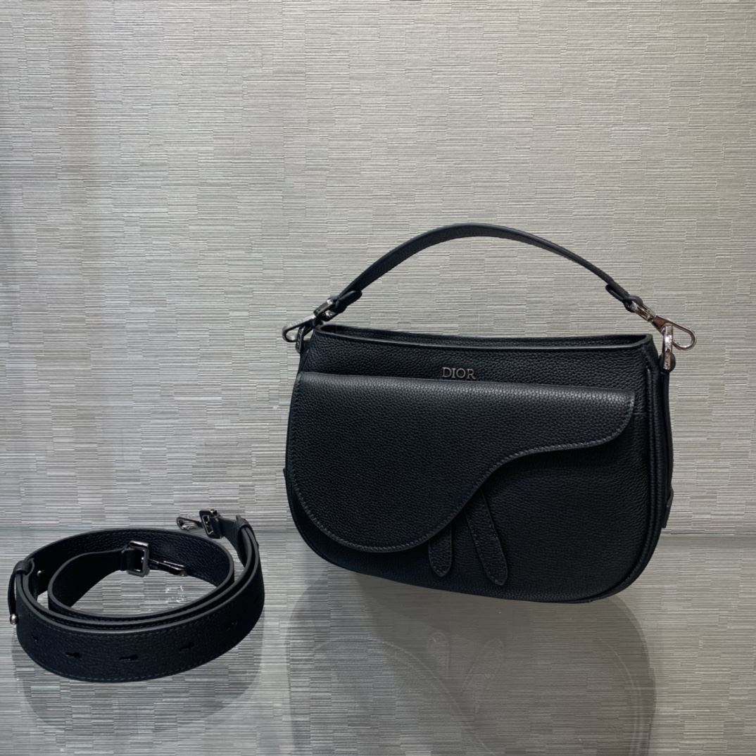 Mini Saddle Soft Bag Black For Women‎ 9.5in/ 24cm CD1:1High-quality replica