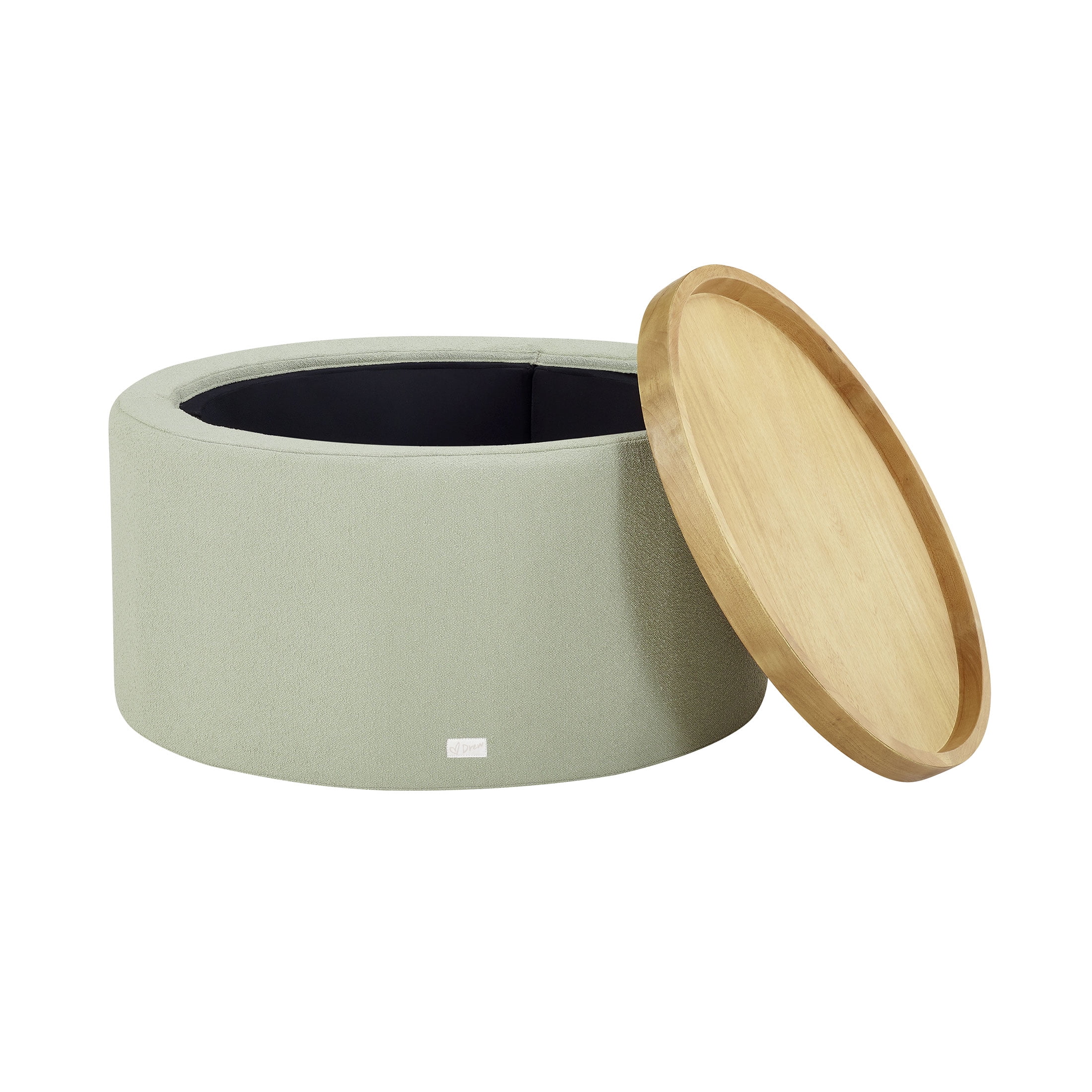 Beautiful Drew Stowaway Coffee Table with Storage by Drew Barrymore, Cream - Image 14