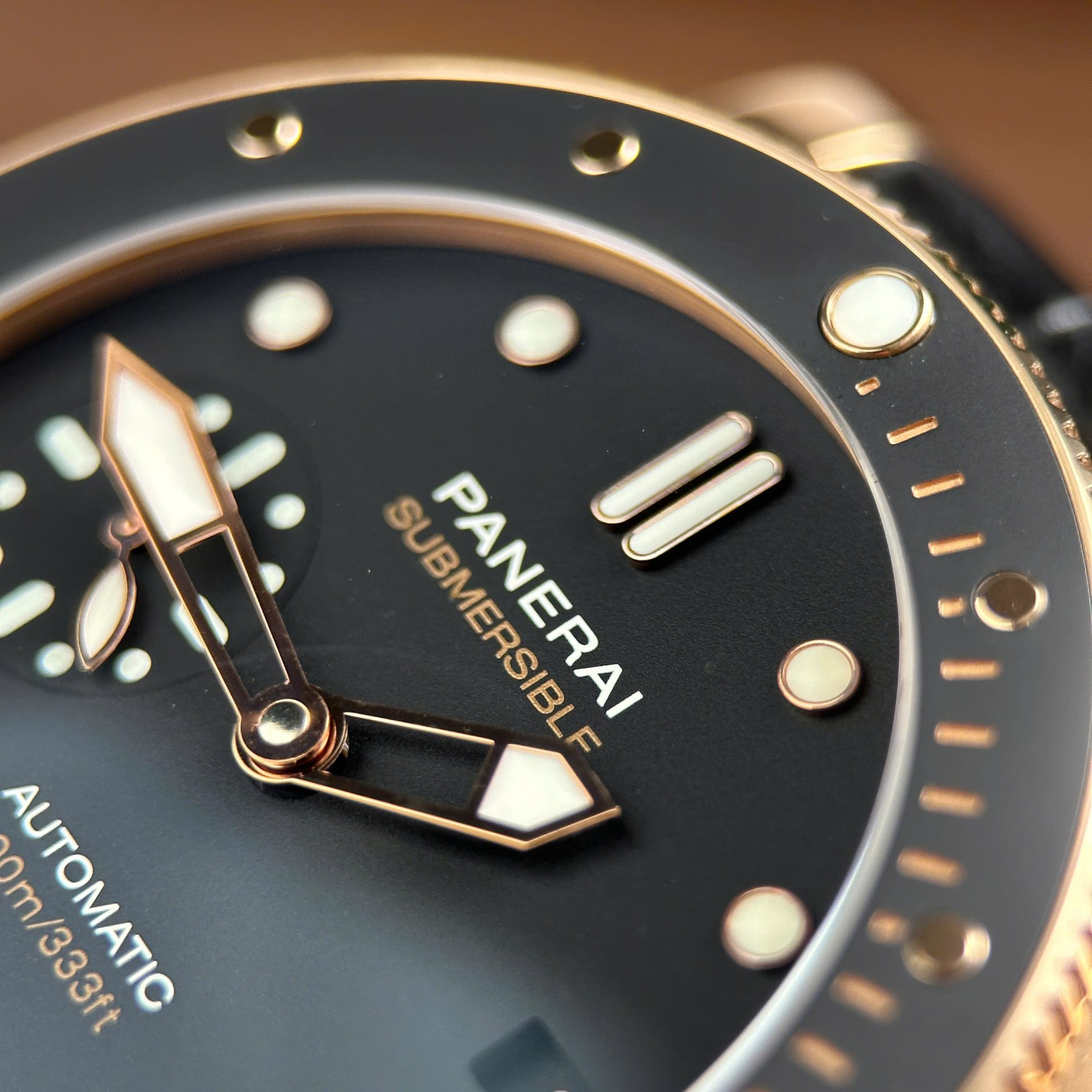 Panerai Submersible PAM974 Best Copies Watches Black Dial Automatic Movement VS Factory 42mm - Top club