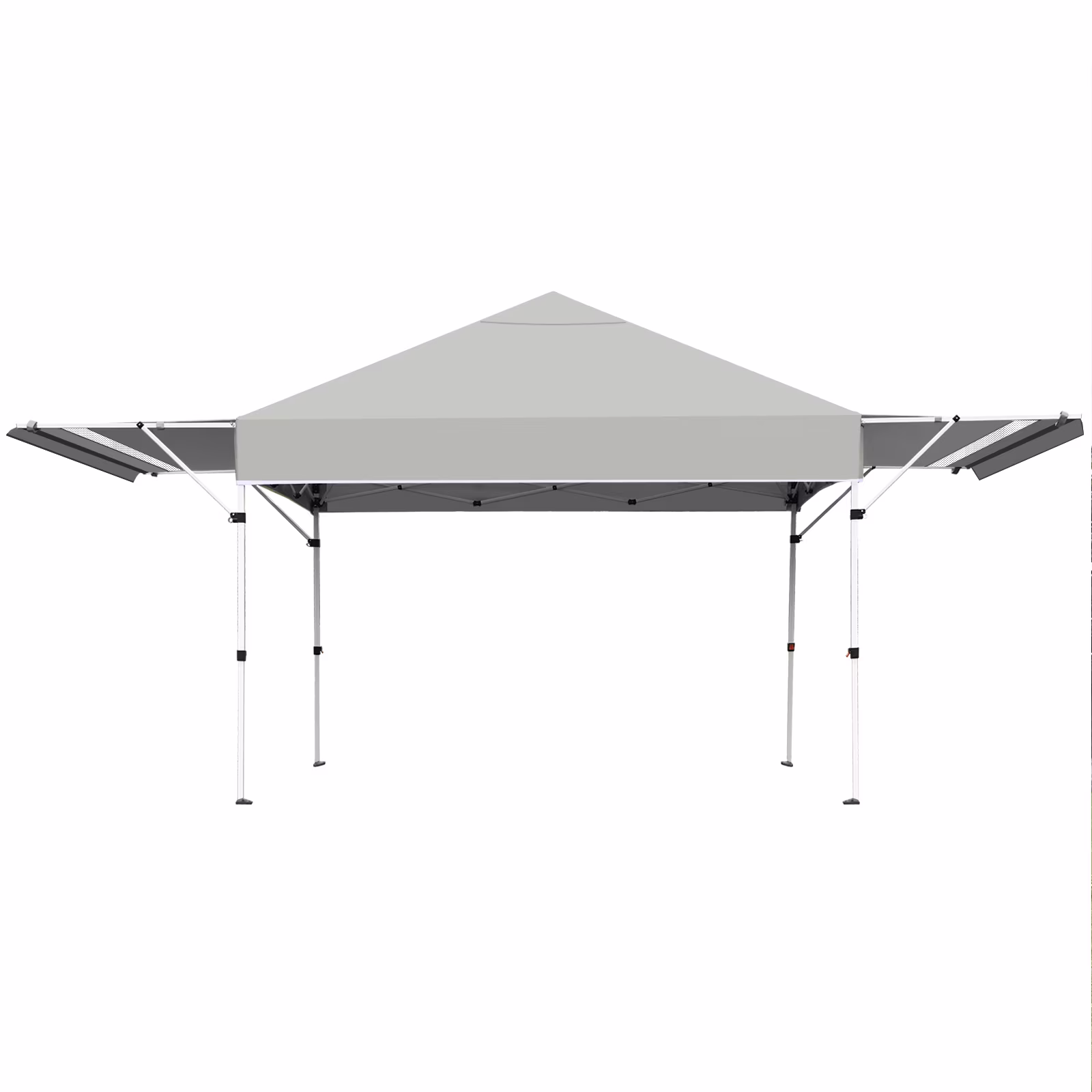 Patiojoy 10x17ft Pop up Canopy 3 Height Adjustment Folding Tent with Roller Bag White - Image 3