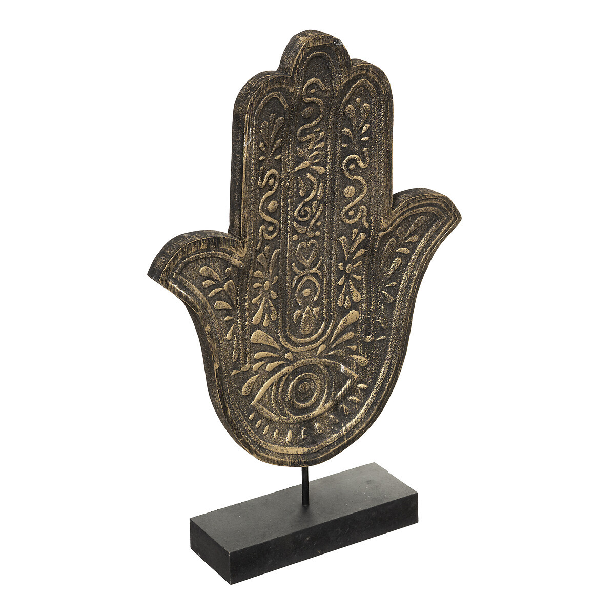 Fatma hand deco "Oasis" Gold-plated metal, 24x37 cm
