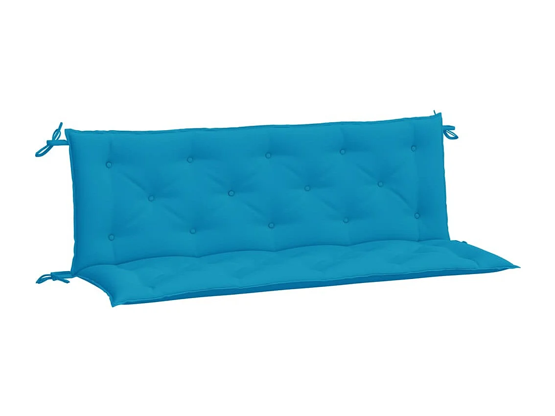 Coussins de banc de jardin lot de 2 bleu clair tissu Oxford