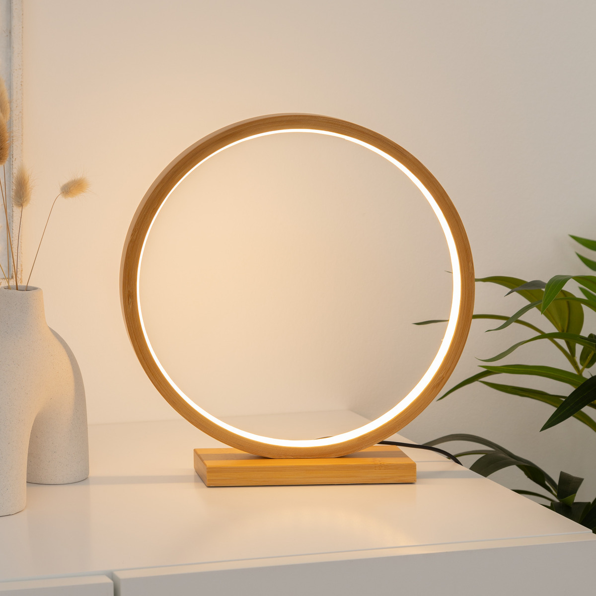 LED lamp "Stela" Bamboo, H.32 cm