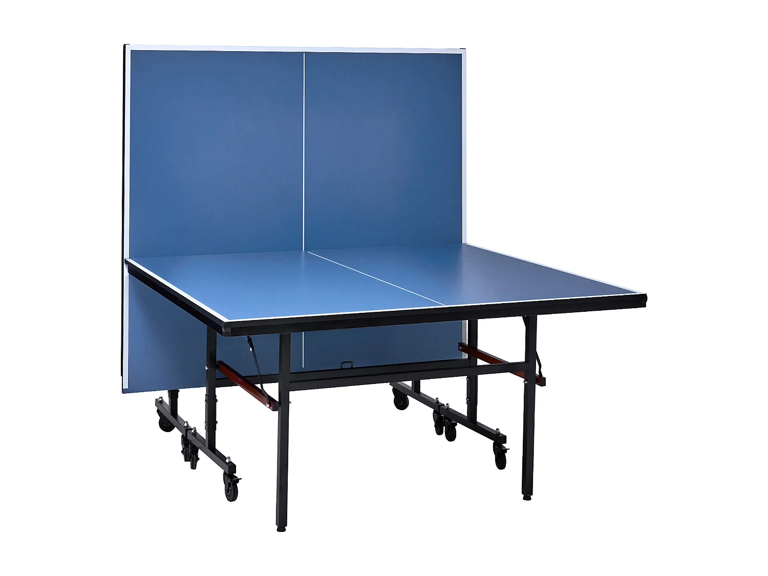 Table de Ping-Pong SucceBuy, Tennis de Table Professionnel, MDF d'Intérieur, Pliable avec Filet à Serrage Rapide, Roues Verrouillables