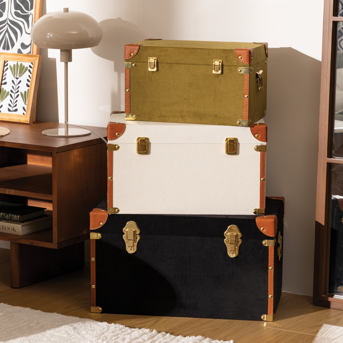 3 chests "Twis" L.53.60/45.80/38 cm