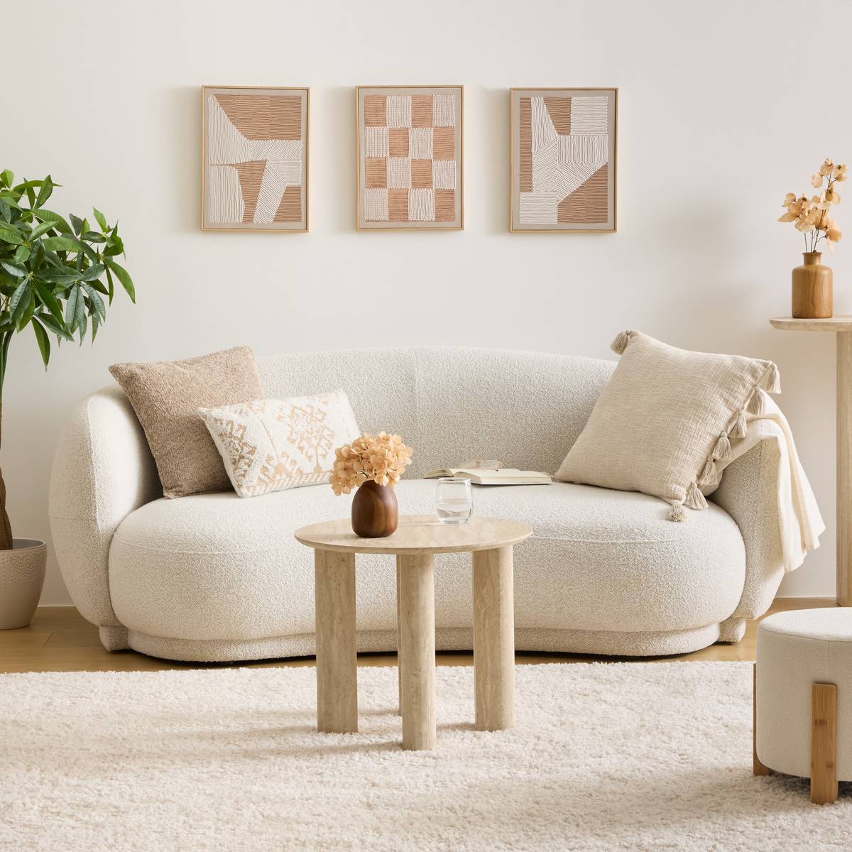 Framed canvas print "Baka" Brown, 30x40 cm