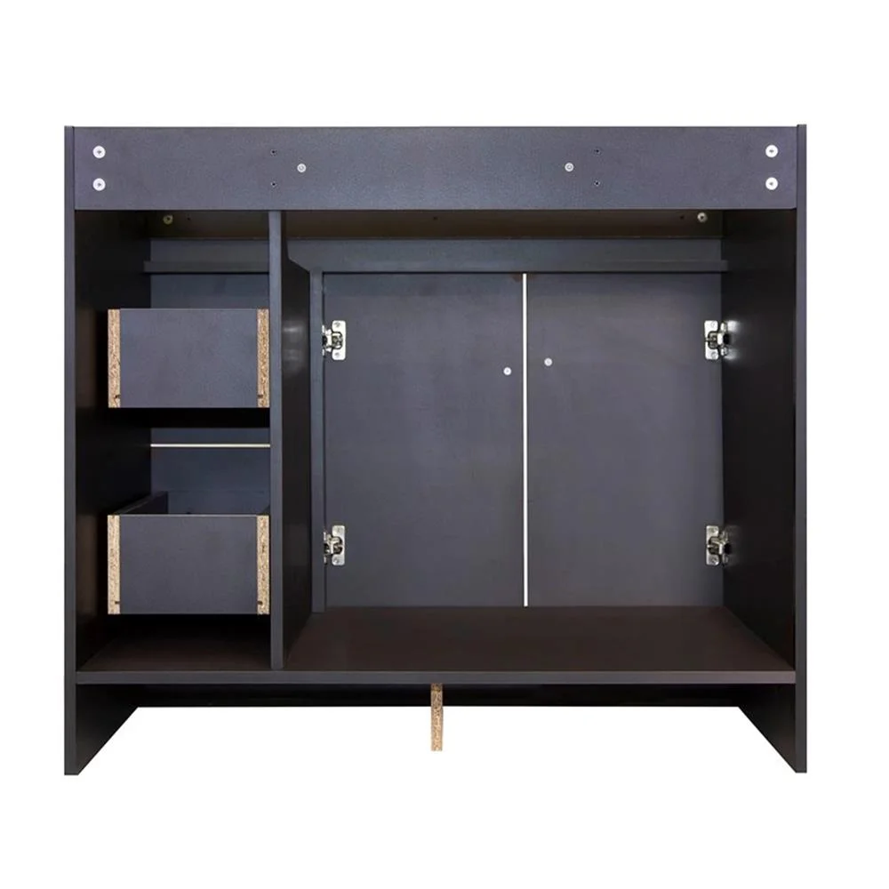 Design House Wyndham 36" Solid Wood Ready to Assemble 2-Door and 2-Drawer Bathroom Vanity Cabinet, White - Image 26