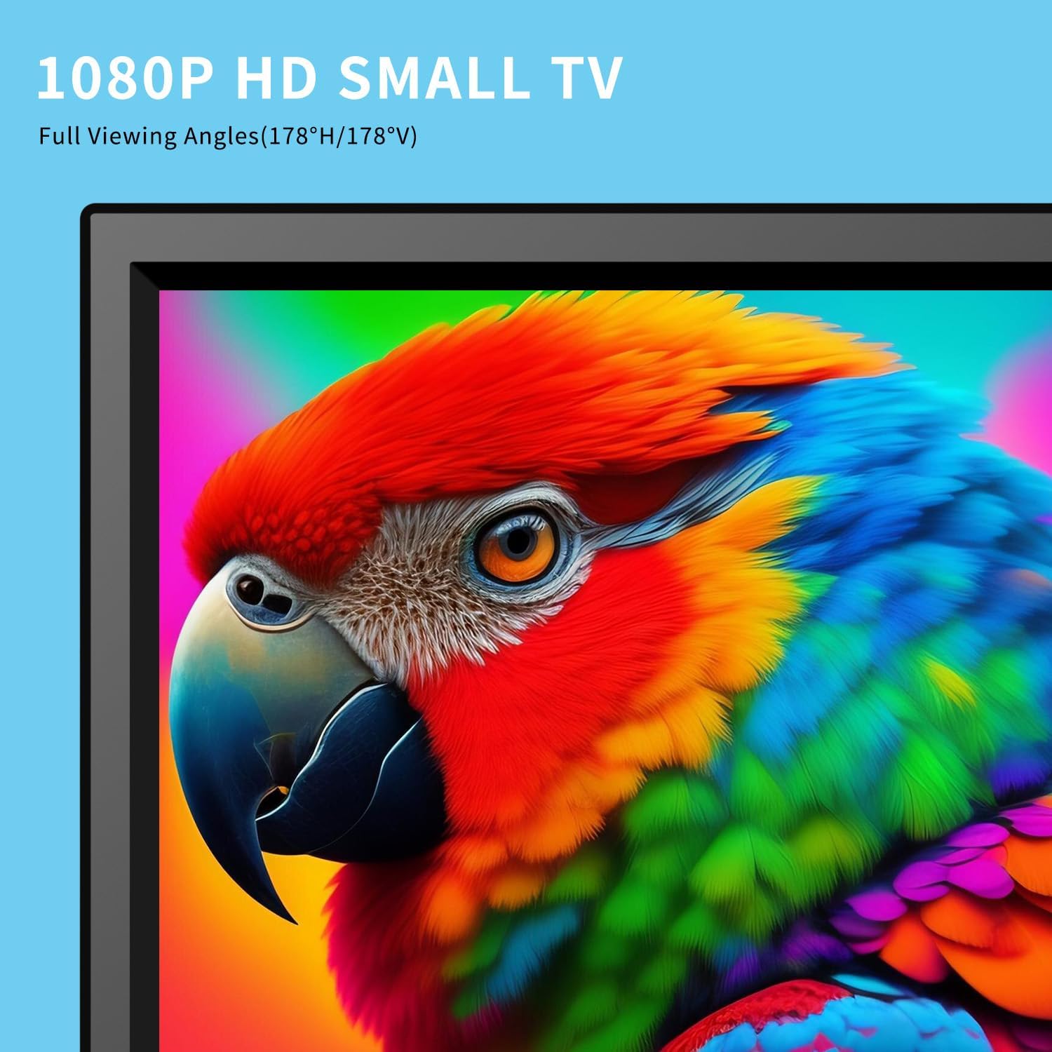 12.5inch small Portable TV,Essential for Bedroom/Kitchen/Camping,Support HDMI/USB input,Built-in speakers,lightweight and easy to carry,Suitable for small spaces(NO with WiFi/Bluetooth/Satellite)