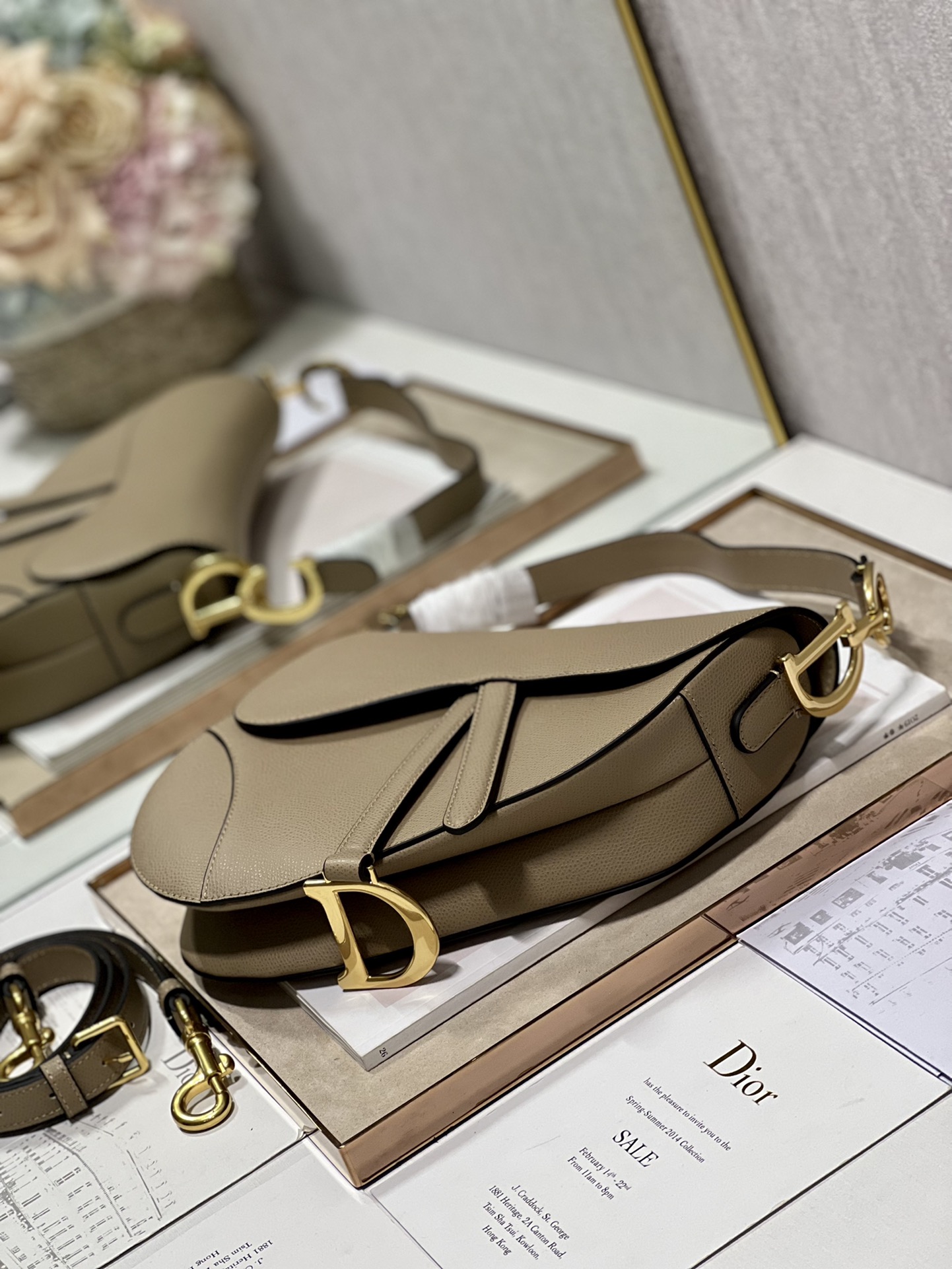 Dior Christian Saddle Bag With Strap Brown For Women 10in/25.5cm1:1High-quality replica