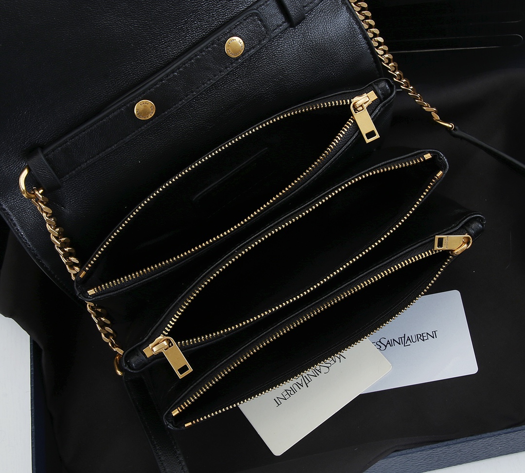Replica Ysl Becky Chain Wallet In Quilted Lambskin 19441:1High-quality replica