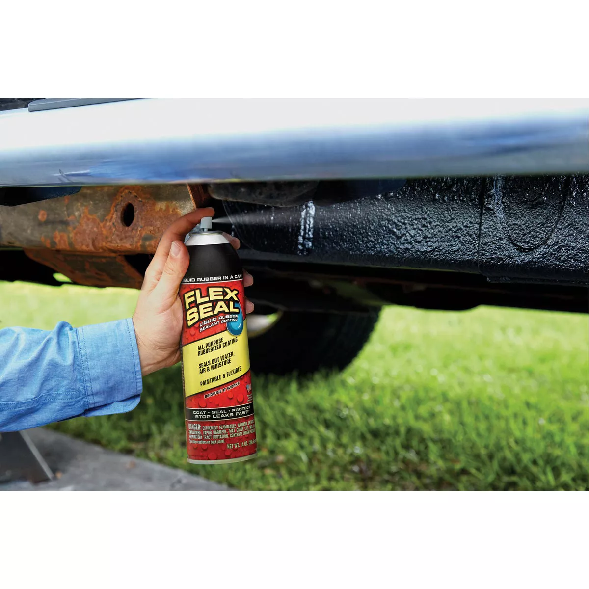 FLEX SEAL 14 Oz. Spray Rubber Sealant, Black