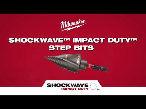 Milwaukee Shockwave Impact Duty 3/16 In. - 7/8 In. #4 Step Drill Bit, 12 Steps