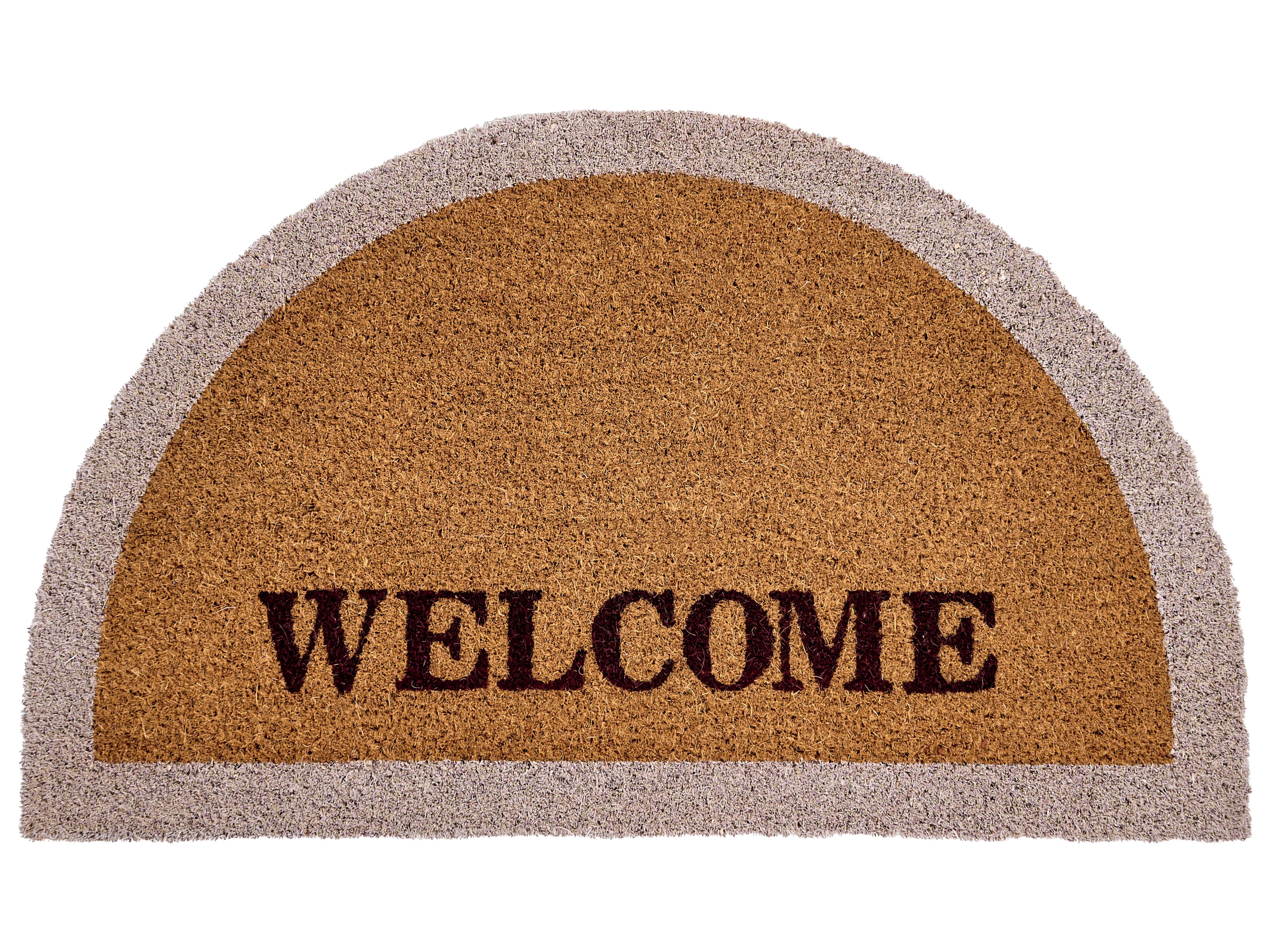 Doormat BUHI Natural 45 x 75 cm Text Coir