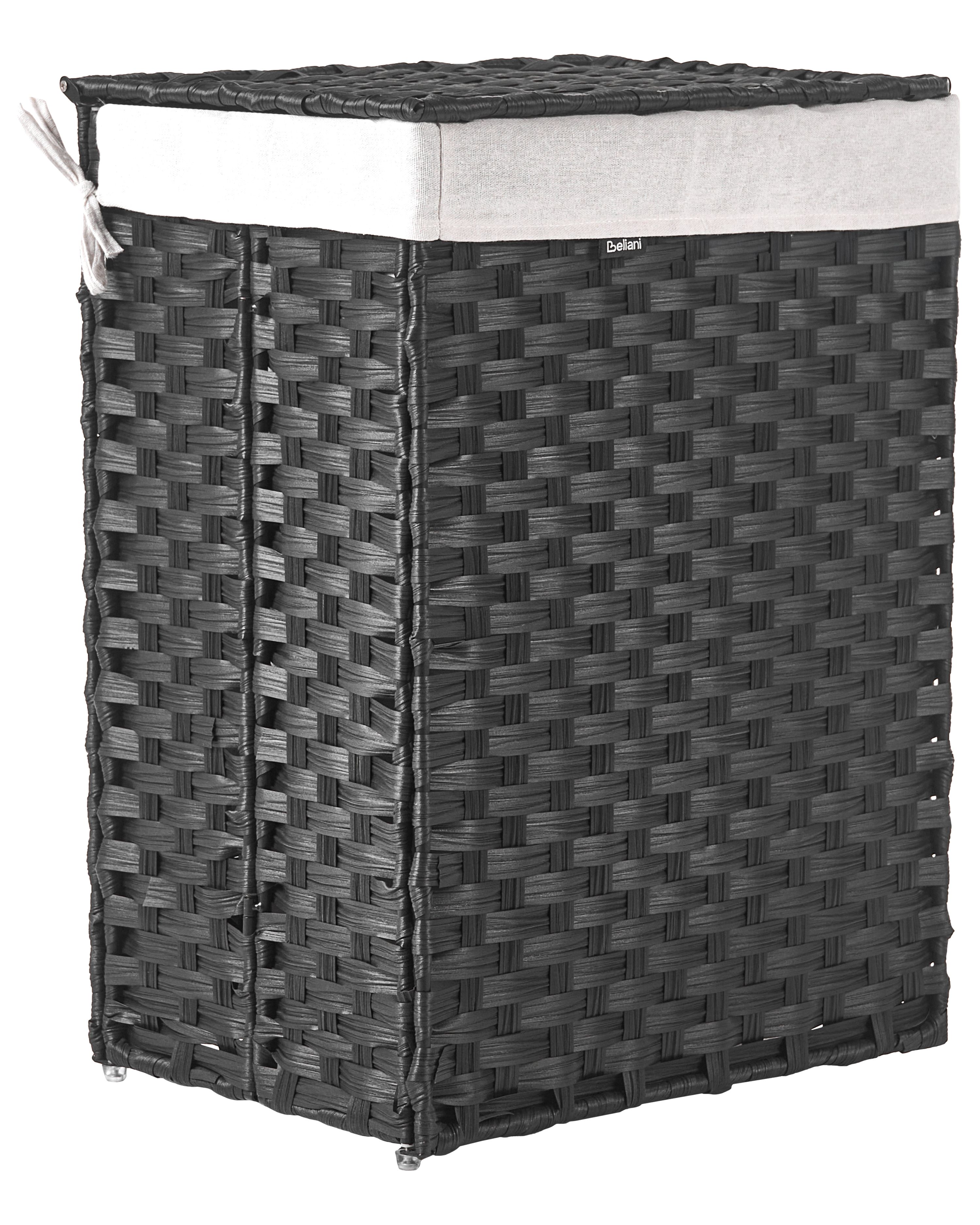 Laundry Basket MUCUBAJI Fabric Black 83 L