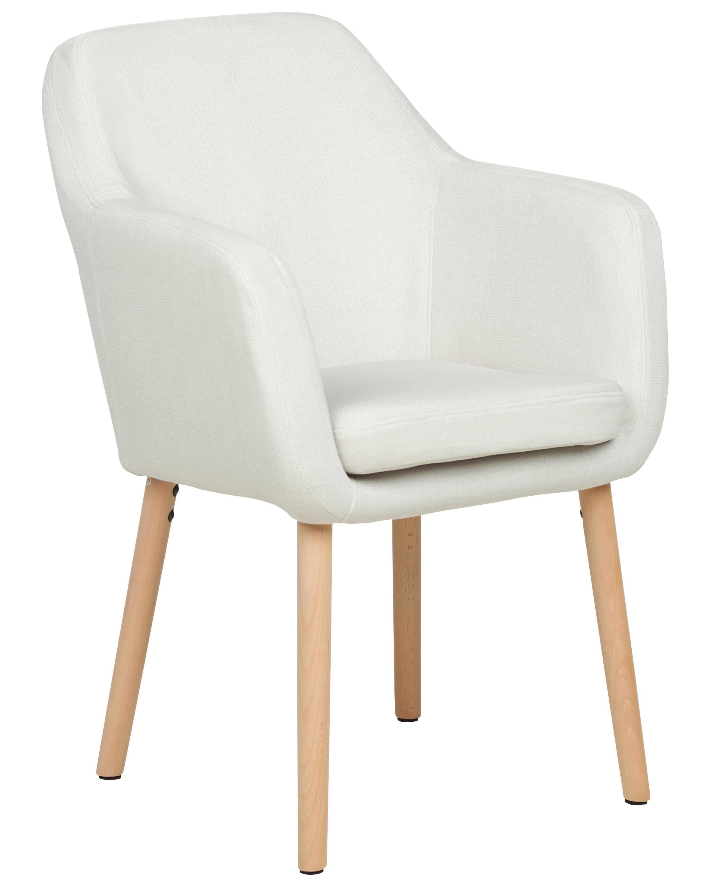 Dining Chair YORKVILLE II Velvet Off-White