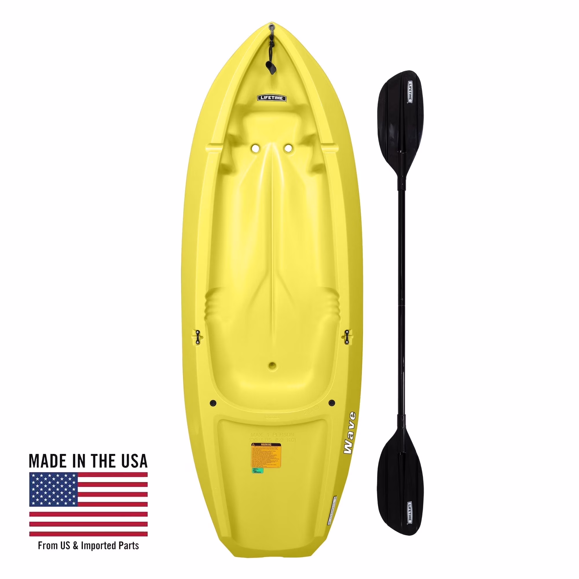 Lifetime Wave 6 ft Youth Kayak, Fire Red (91401) - Image 12