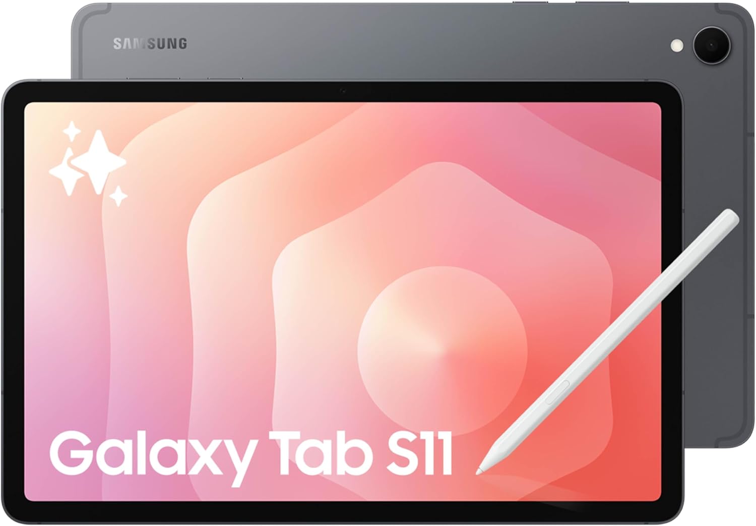 Samsung Galaxy Tab S11 128 GB WiFi Android Tablet  Large Display  Durable  Slim  Light  High Performance  Long Battery Life  S Pen for Note-Taking  AI Assist  US Version  Gray