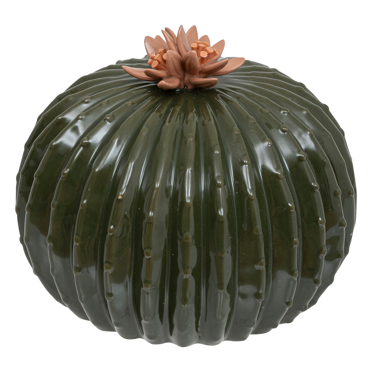 Decorative cactus, ceramic Green, H.15 cm