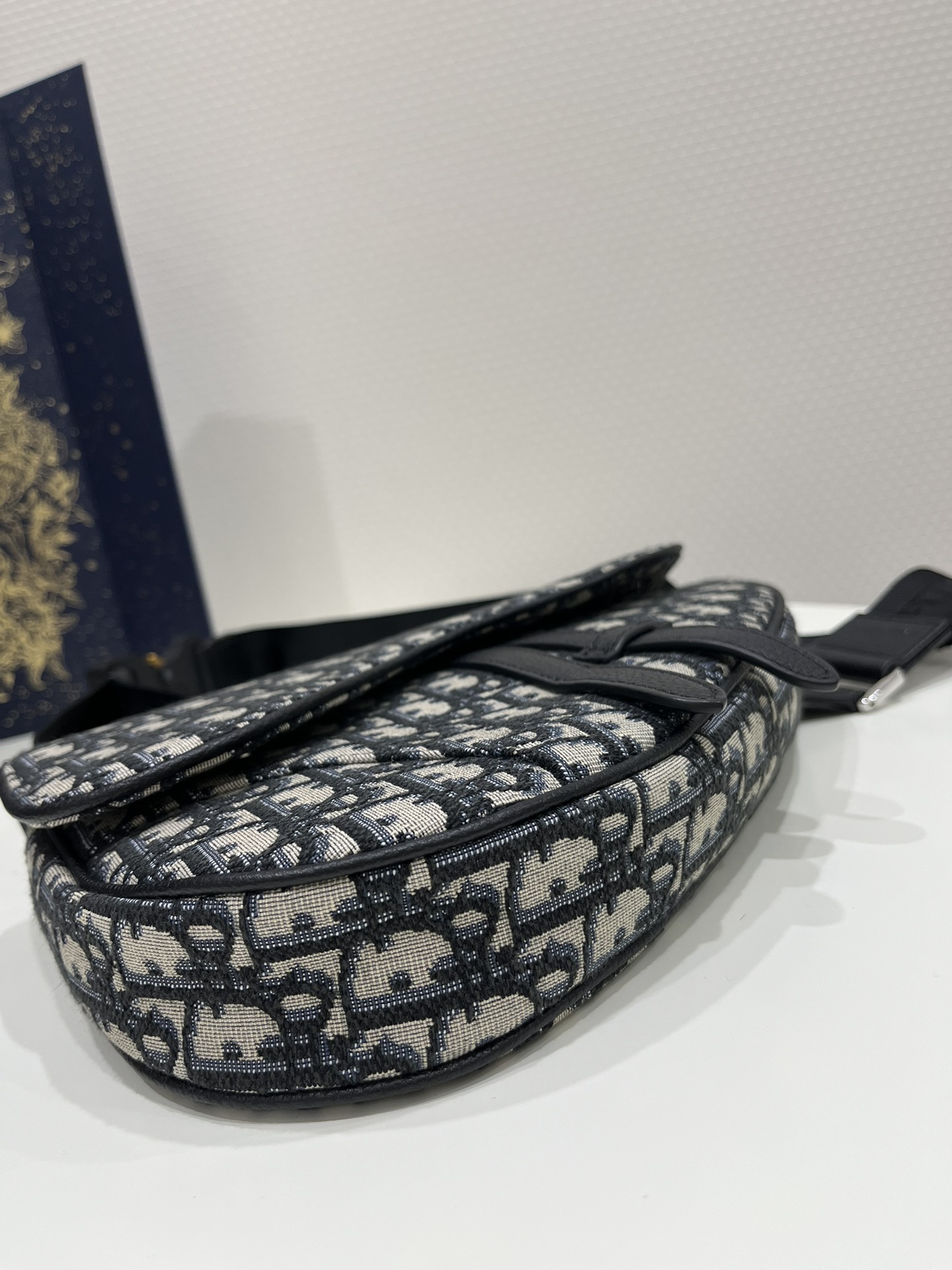 Saddle Bag Blue For Women 10in/26cm 1ADPO093YKY_H28E1:1High-quality replica