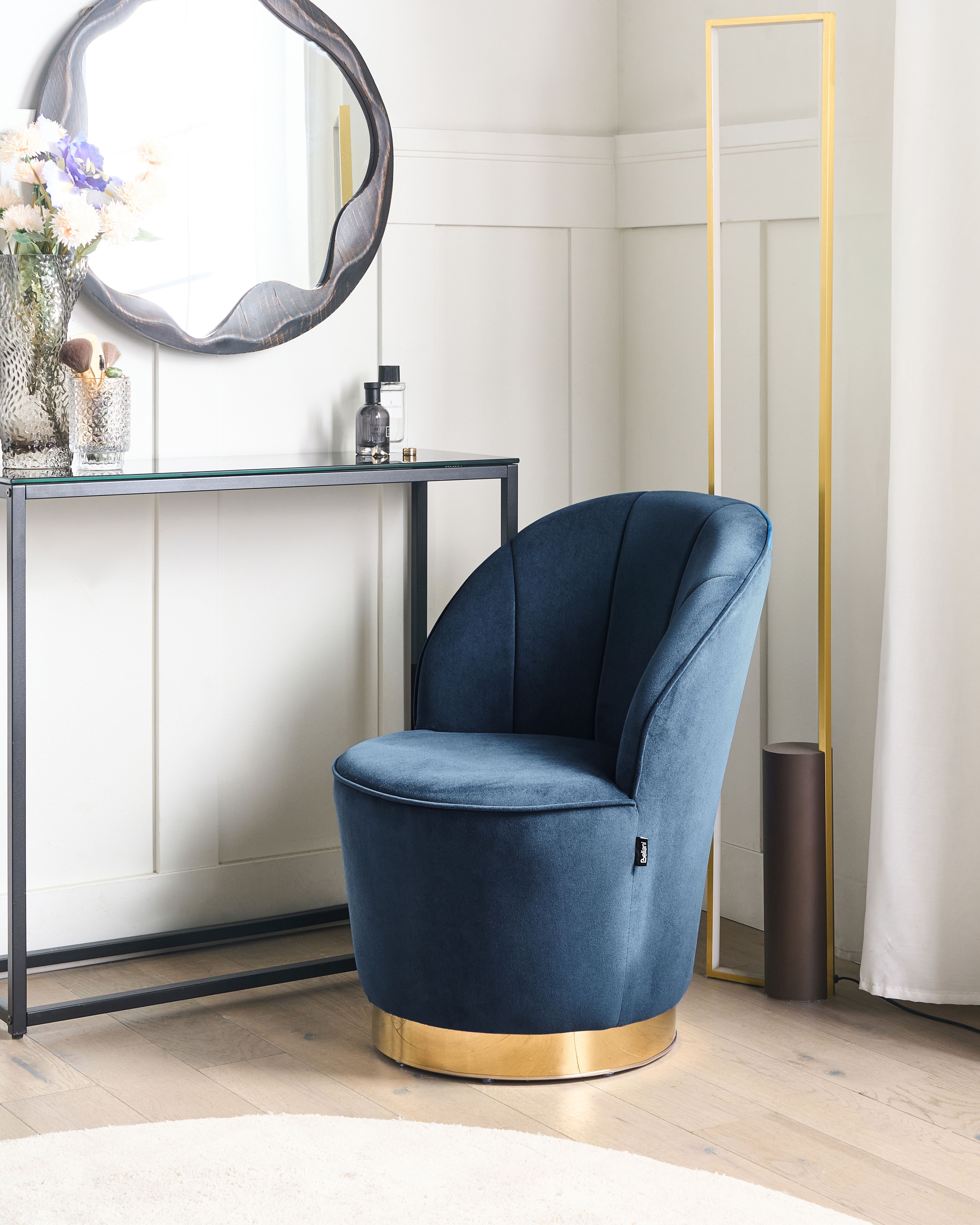 Armchair ALBY Velvet Dark Blue