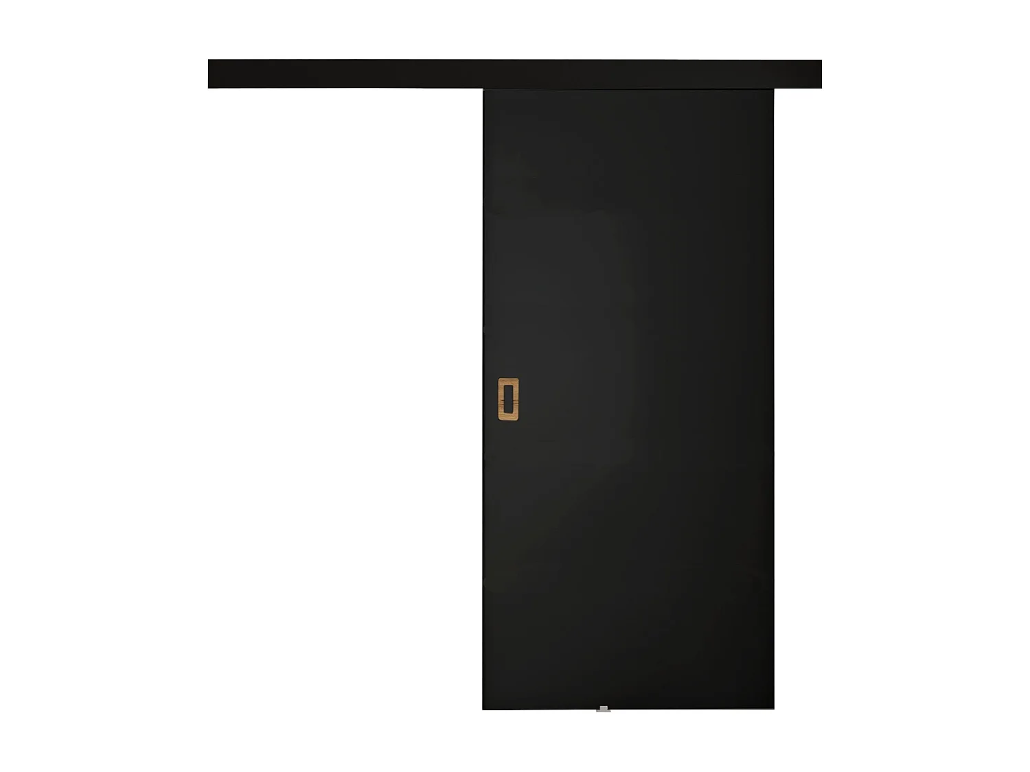Portes coulissantes avec cache-rail WERDI 100 noir