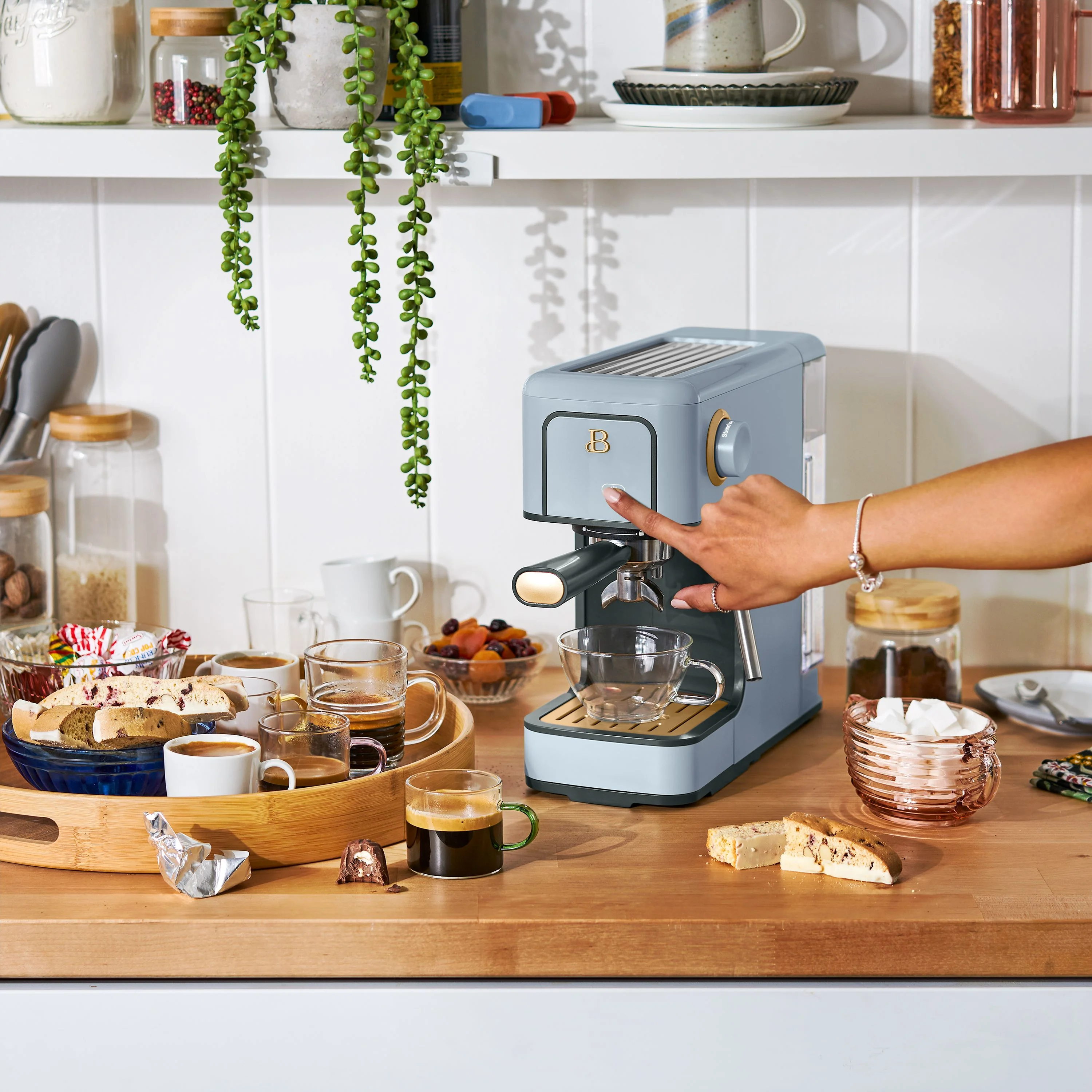 Beautiful Slim Espresso Machine with 20-Bar Pressure, Black Sesame by Drew Barrymore - Image 89